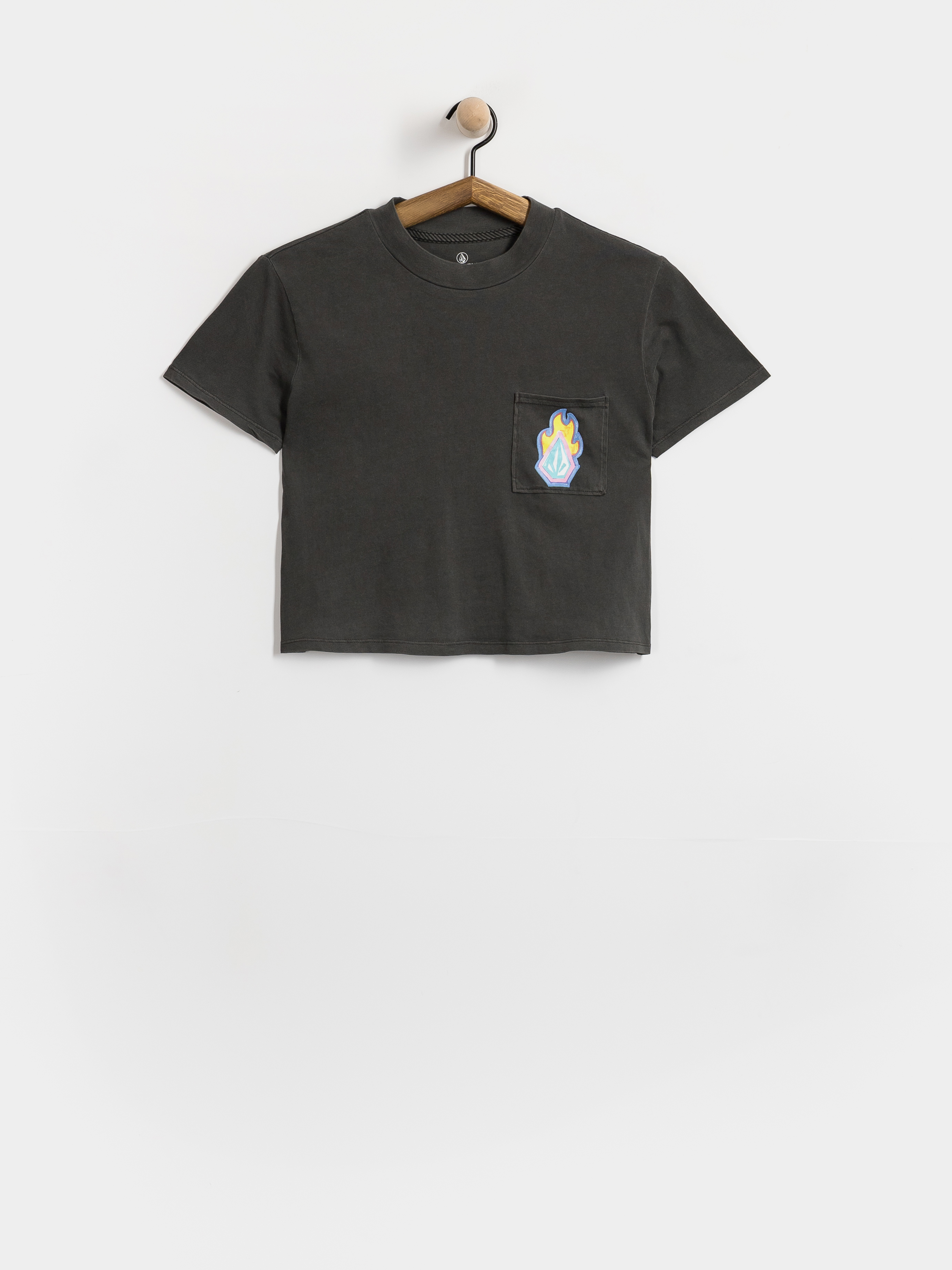 Volcom Pocket Dial Wmn Póló (vintage black)