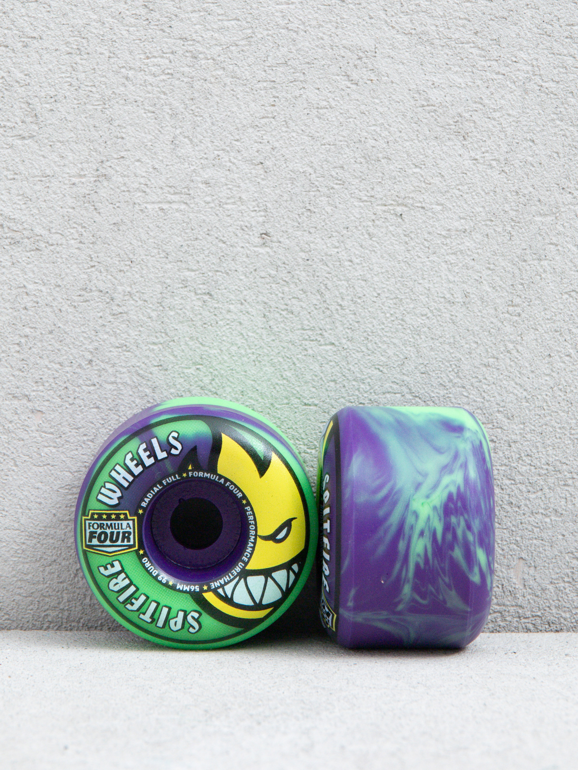 Spitfire F4 99D Team Colors Radial Full Gu00f6rdeszka keru00e9k (neon green/purple)