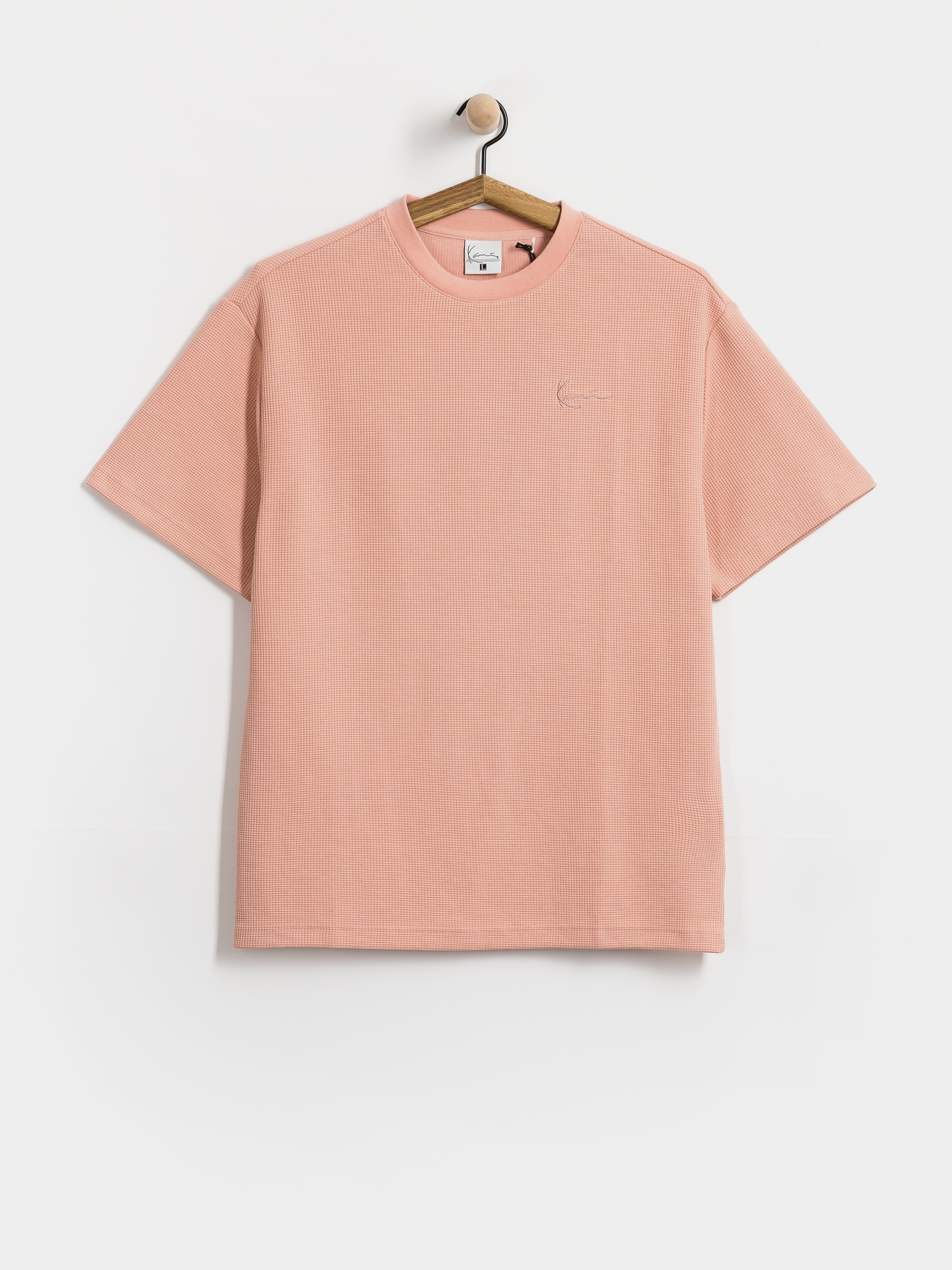 Karl Kani Signature Waffle Oversized Pu00f3lu00f3 (pink)