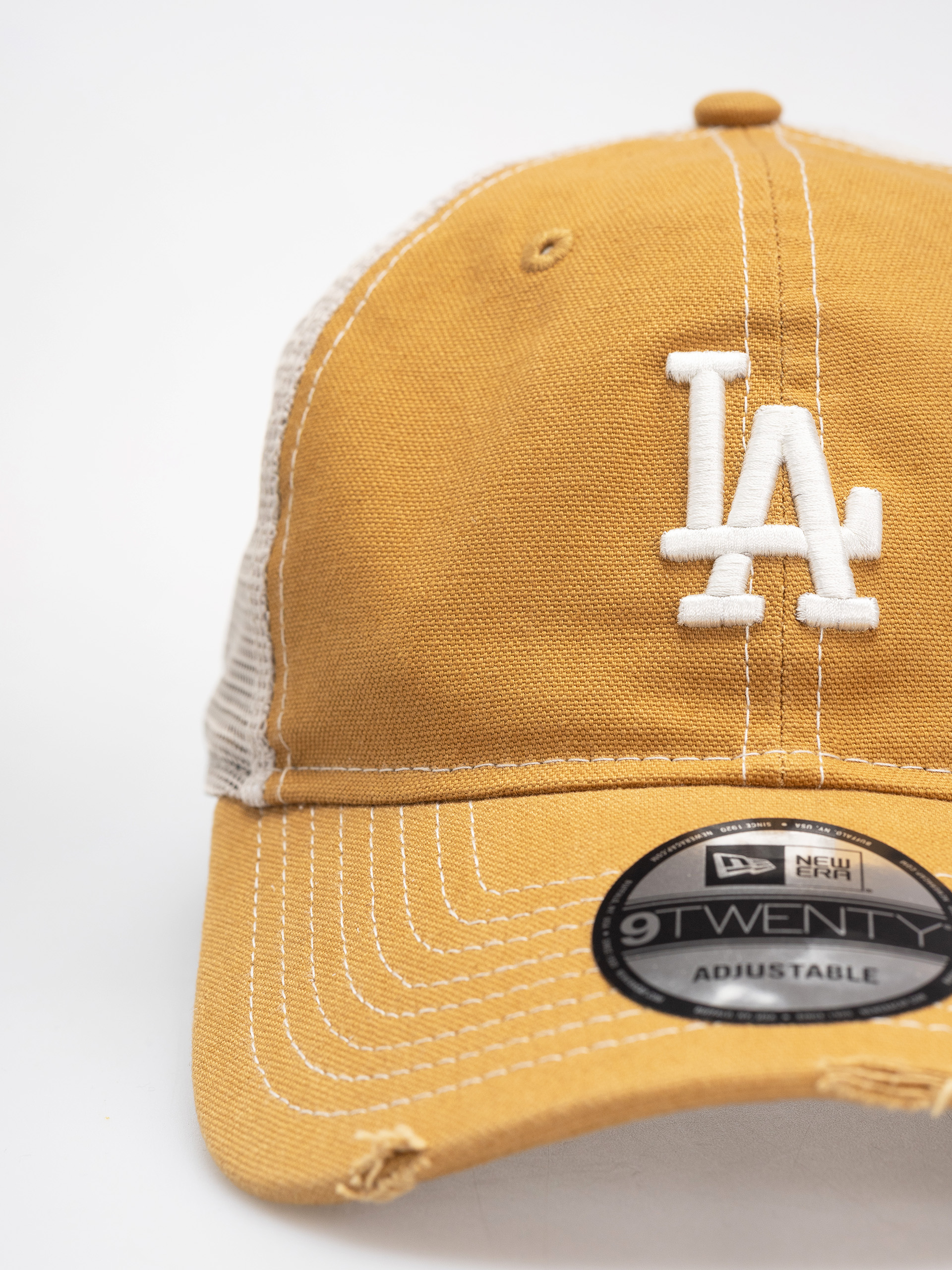 New Era Cotton Canv 9Twenty Trucker Los Angeles Dodgers Baseball sapka (dark ochre)