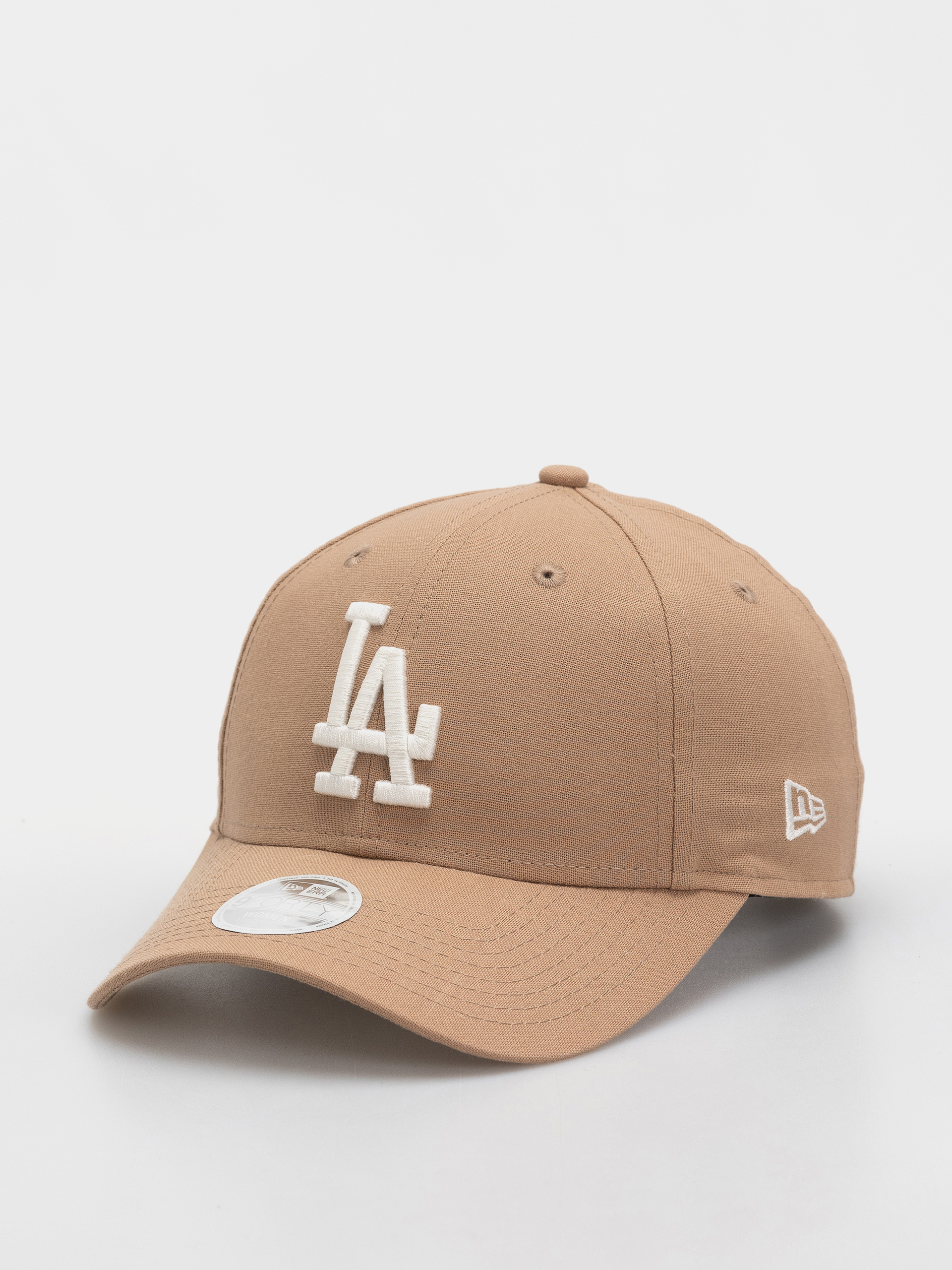 New Era Linen 9Forty Los Angeles Dodgers Wmn Baseball sapka (camel)