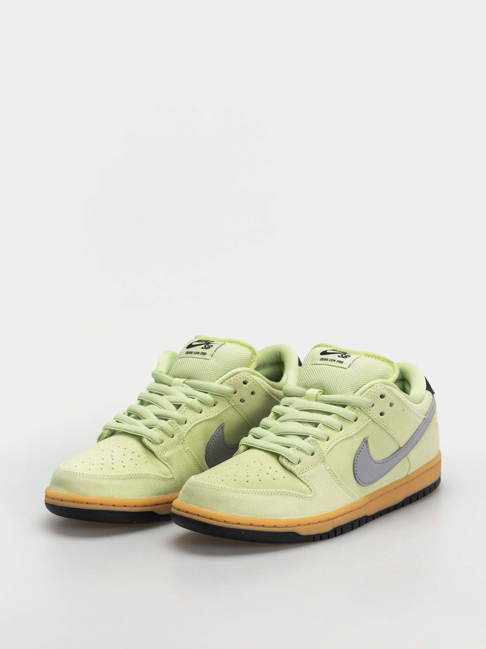 Nike SB Dunk Low Pro Prm Cipők (lt liquid lime/wolf grey black)