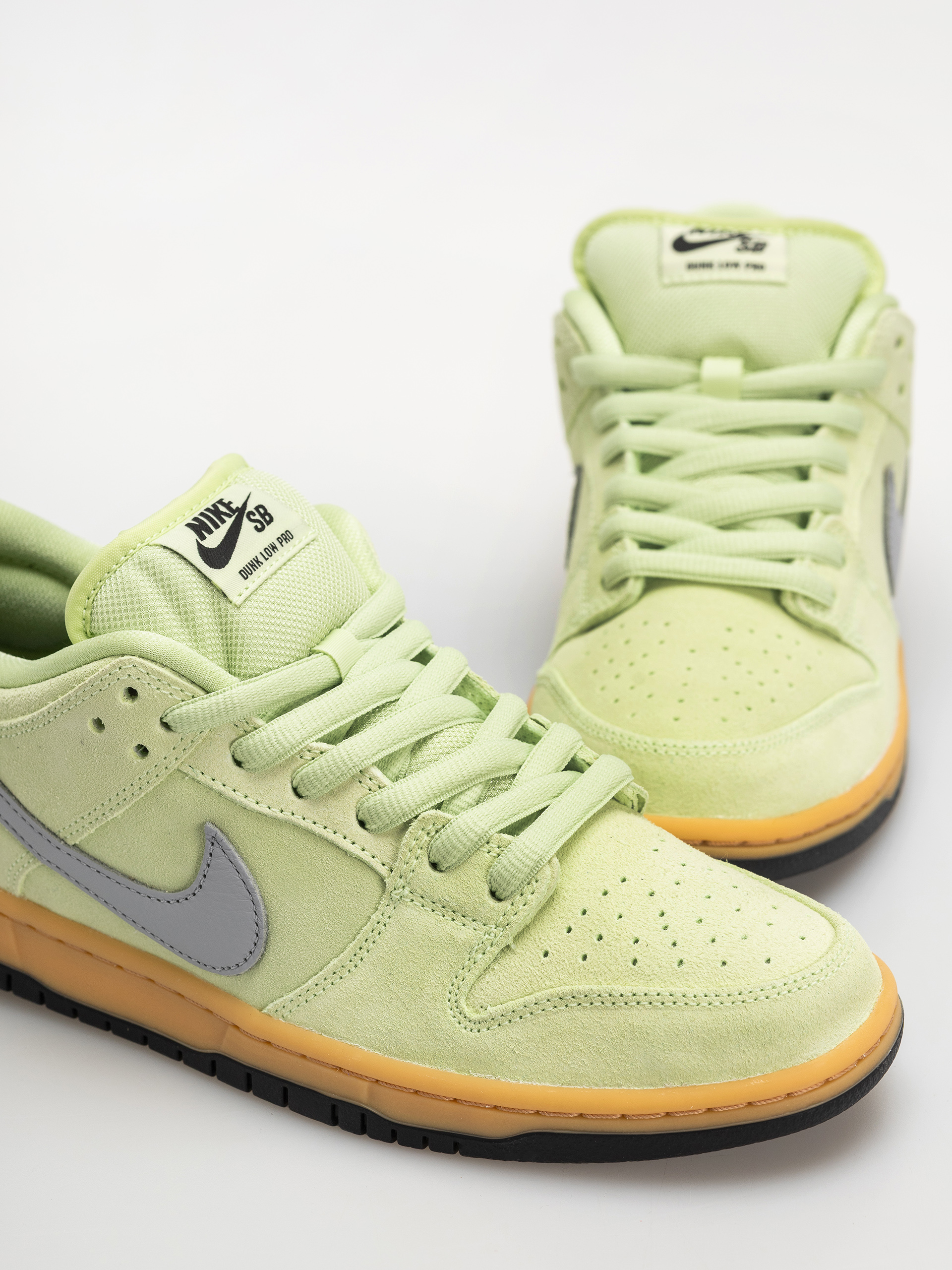 Nike SB Dunk Low Pro Prm Cipők (lt liquid lime/wolf grey black)