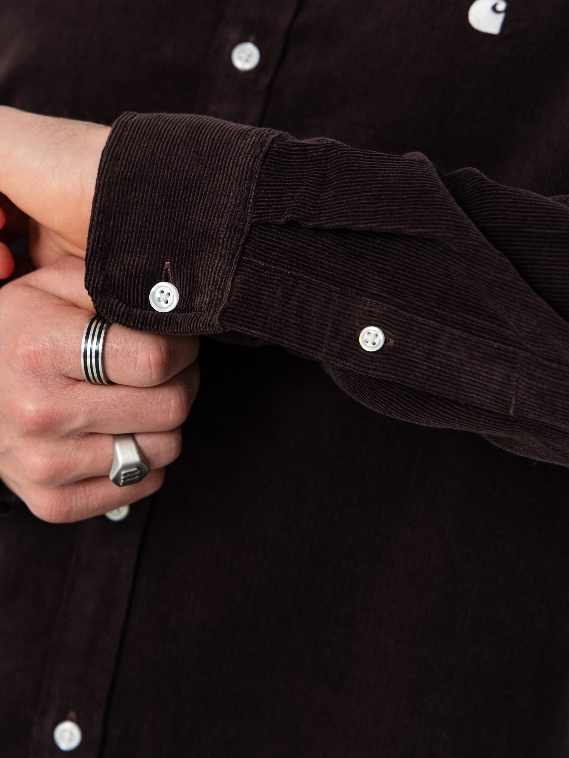 Ing Carhartt WIP Madison Fine Cord (shale/wax)