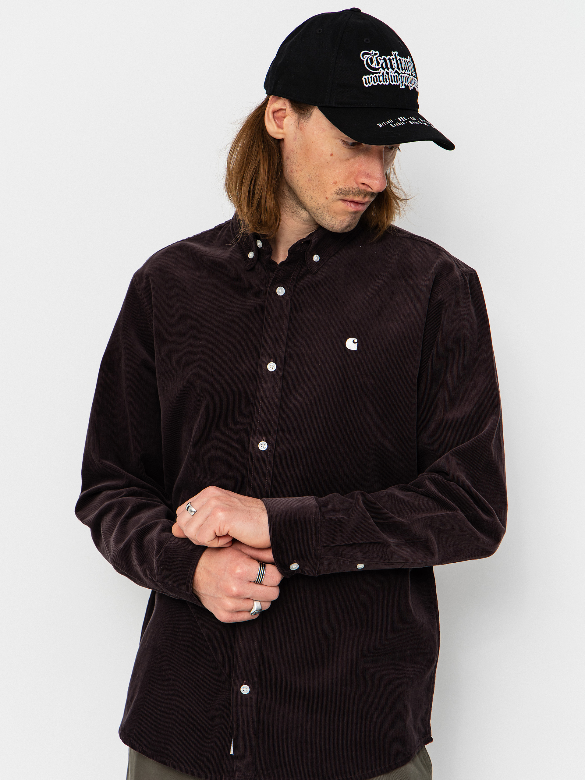 Ing Carhartt WIP Madison Fine Cord (shale/wax)