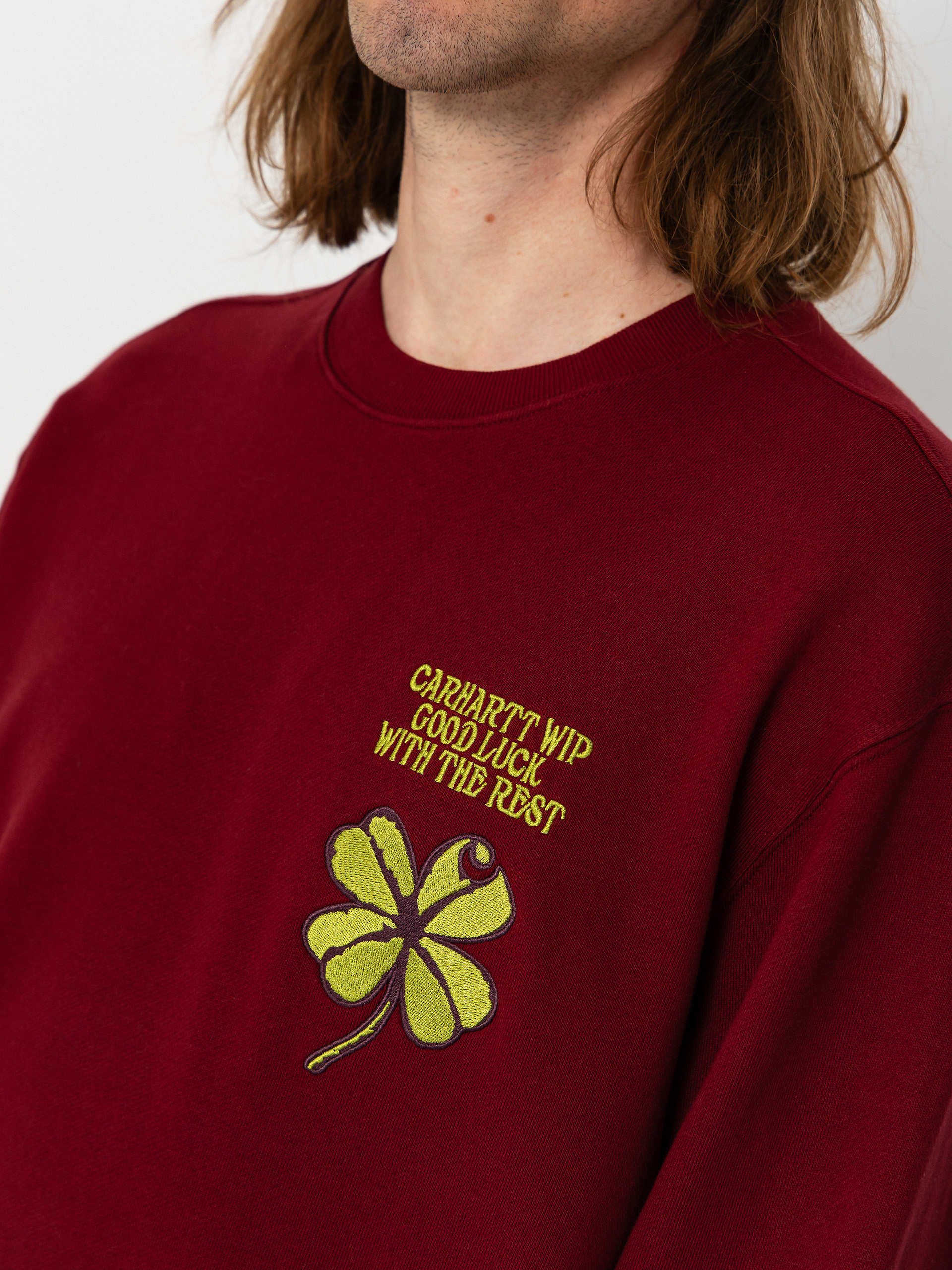 Pulóver Carhartt WIP Clover (marsala)
