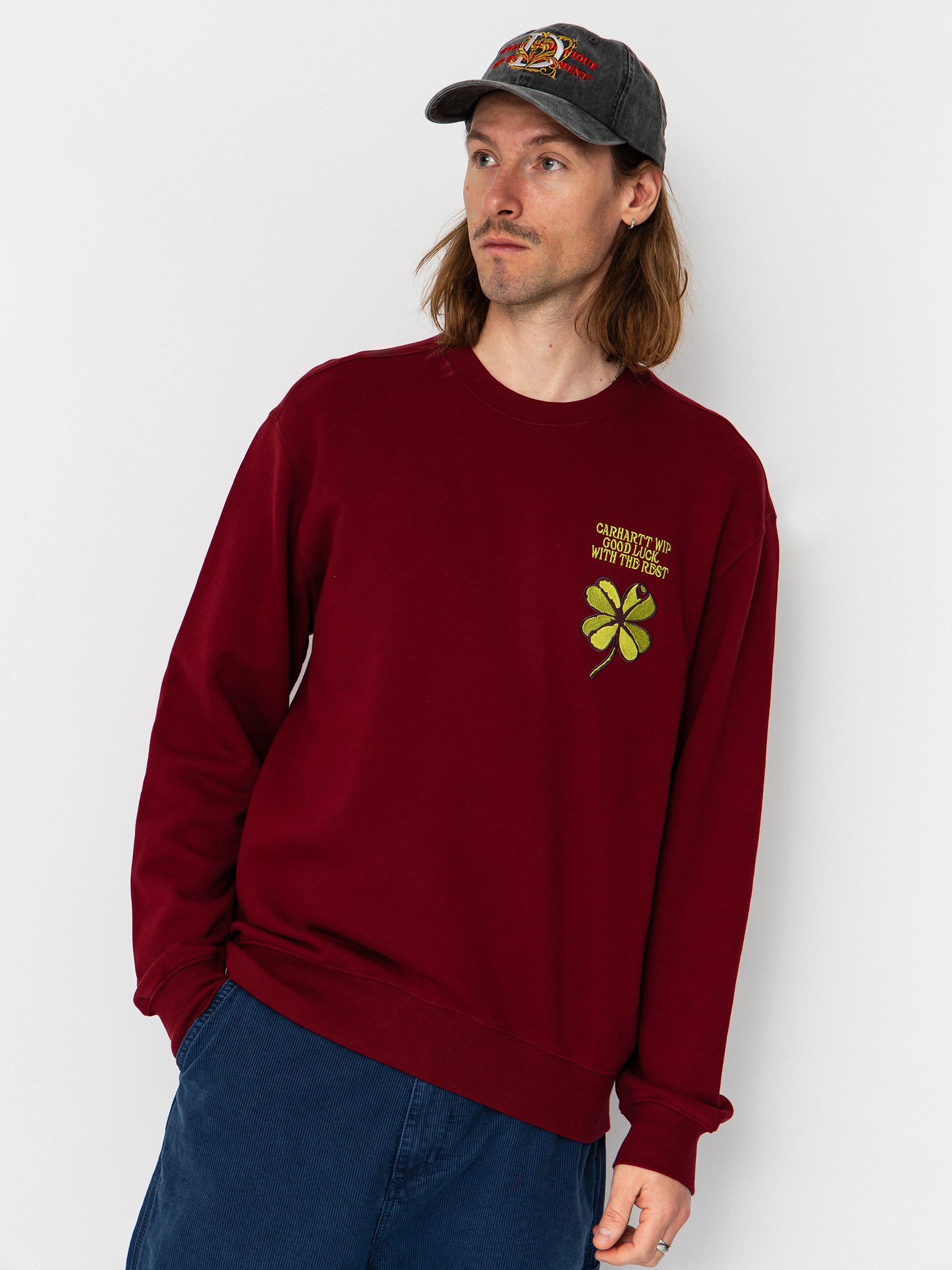 Pulóver Carhartt WIP Clover (marsala)