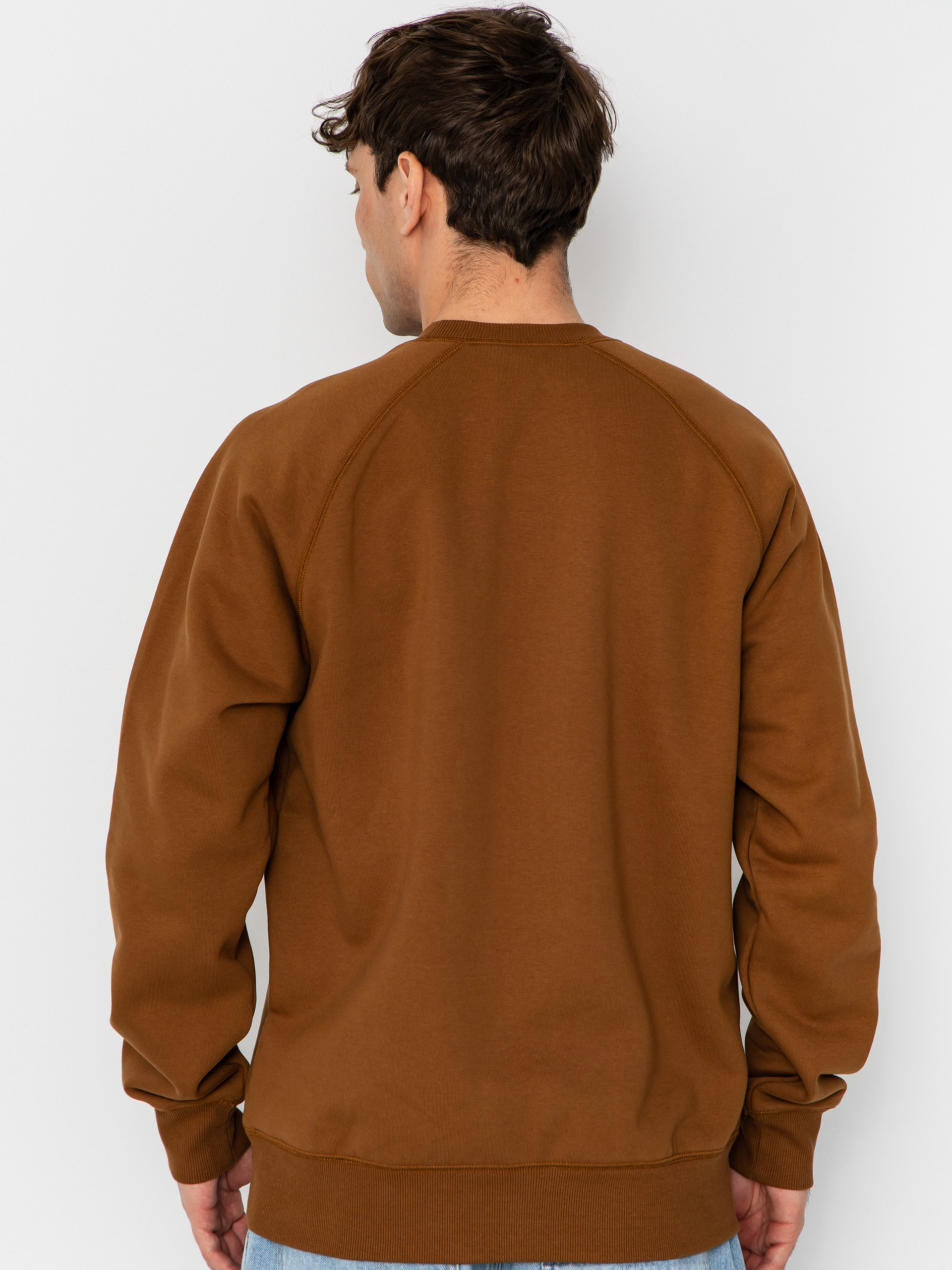 Pulóver Carhartt WIP Chase (hamilton brown/gold)