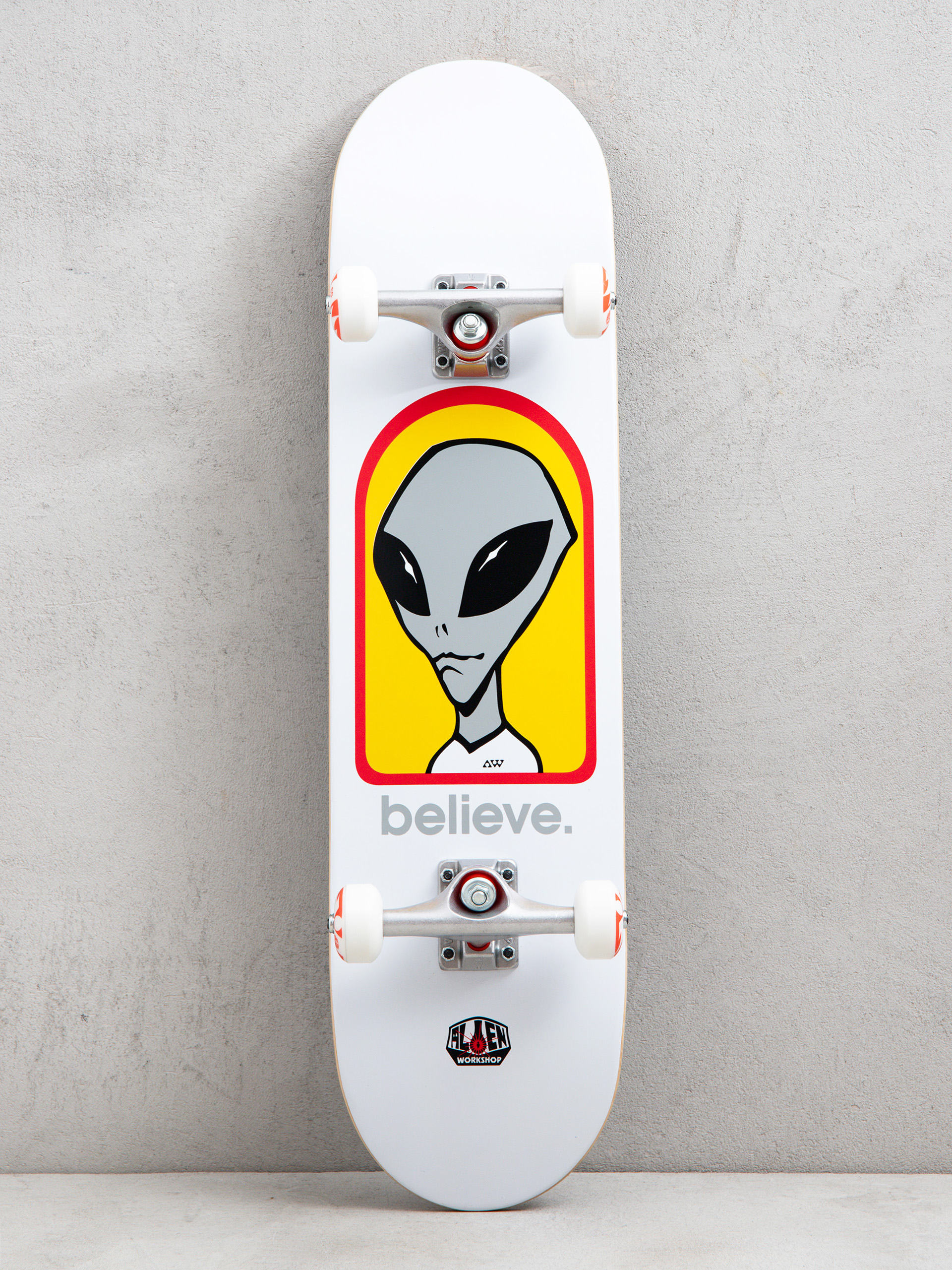Komplett gördeszka Alienworkshop Believe (white)