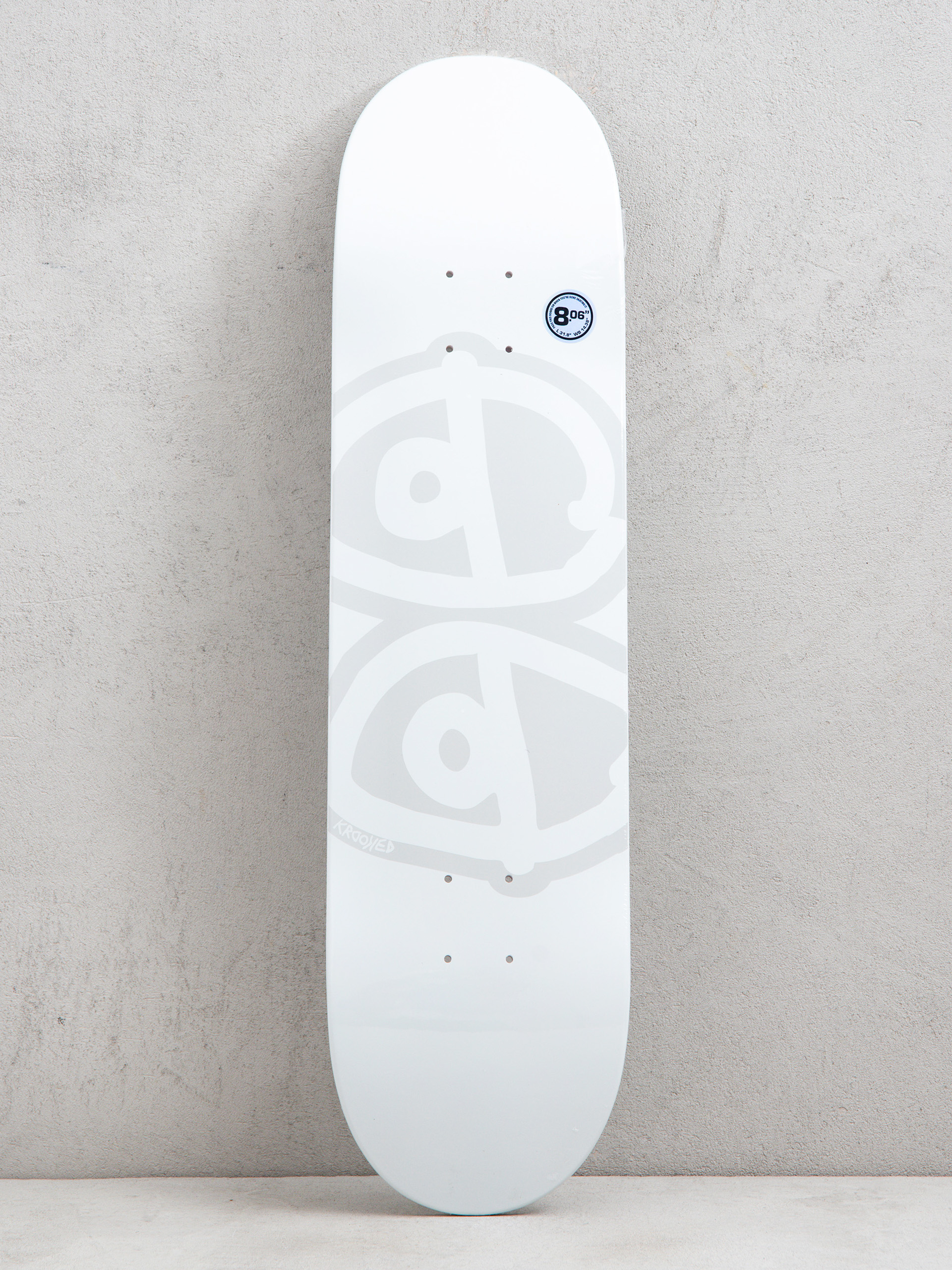 Gördeszka lap Krooked Team Eyes (white)