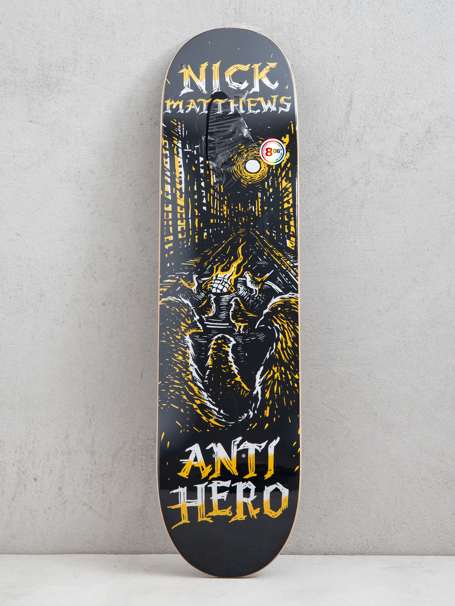 Gördeszka lap Antihero Matthews Fireside (black)