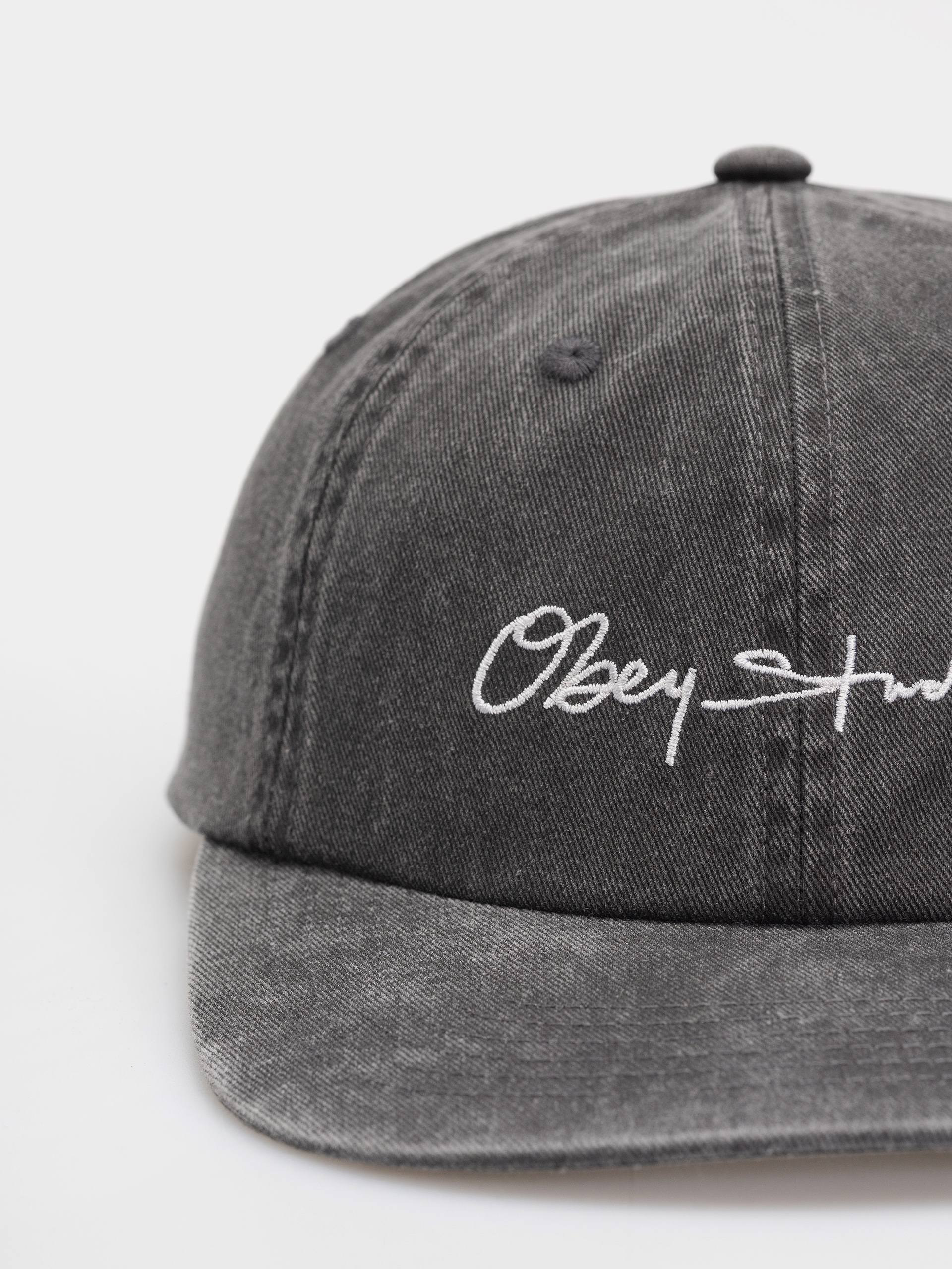 OBEY Pigment Signature Baseball sapka (pigment black)