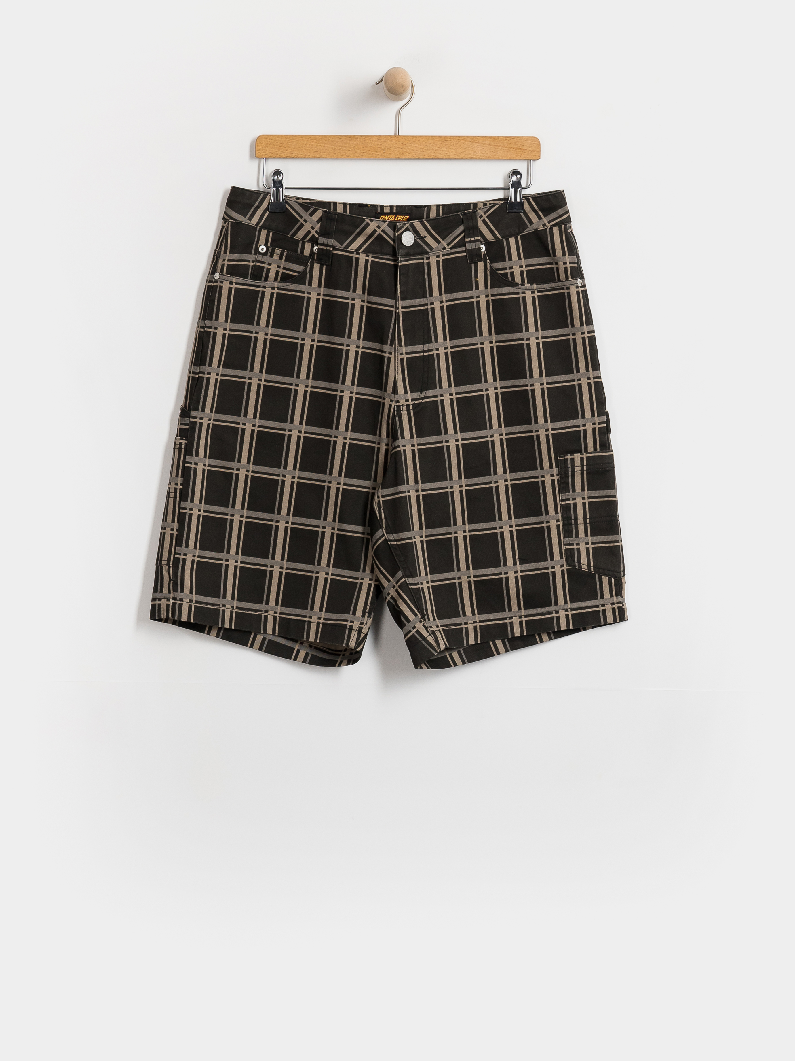 Santa Cruz Carpenter Big Rövidnadrág (black check)