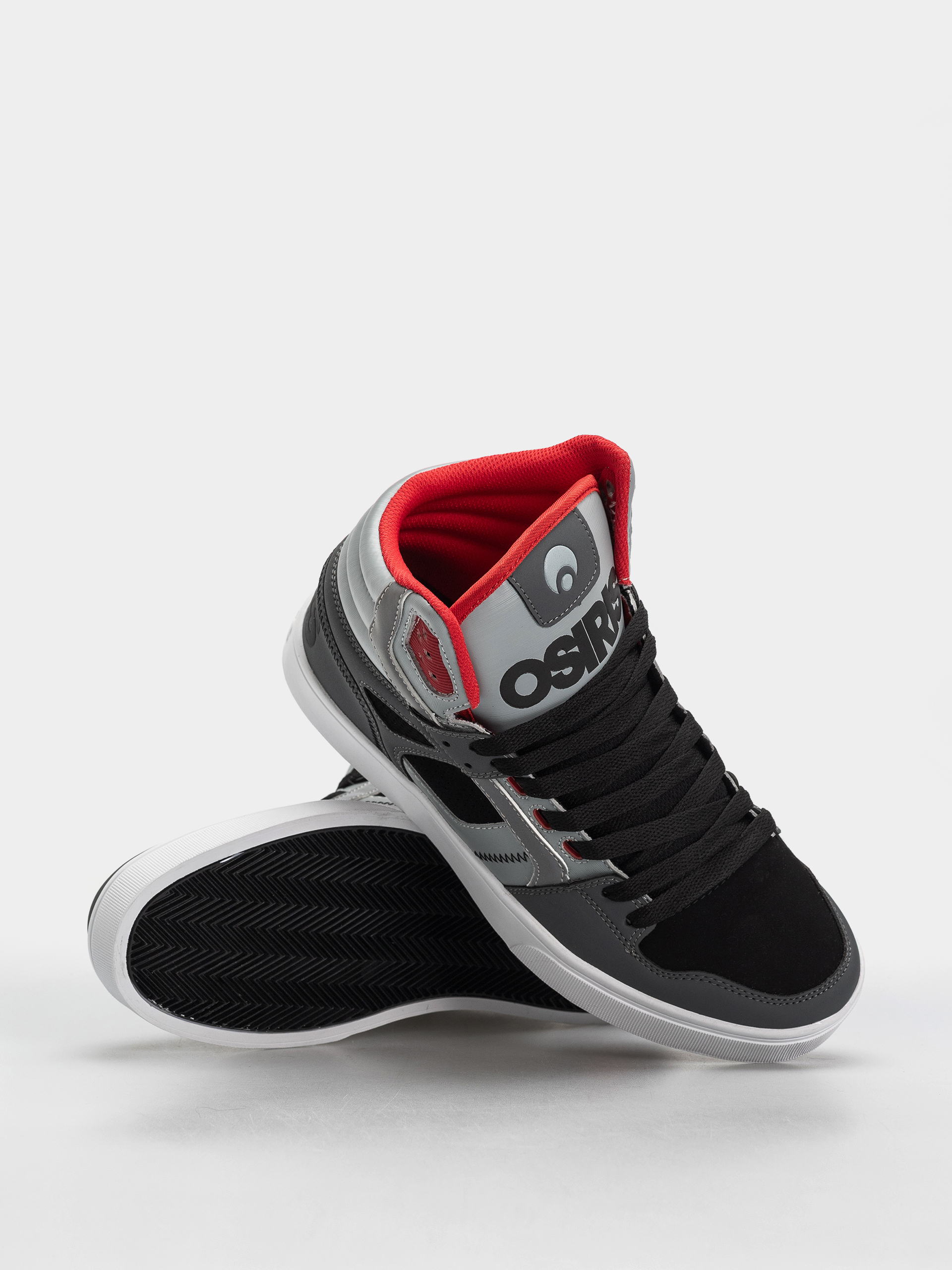 Osiris Clone Cipők (black/grey/red)