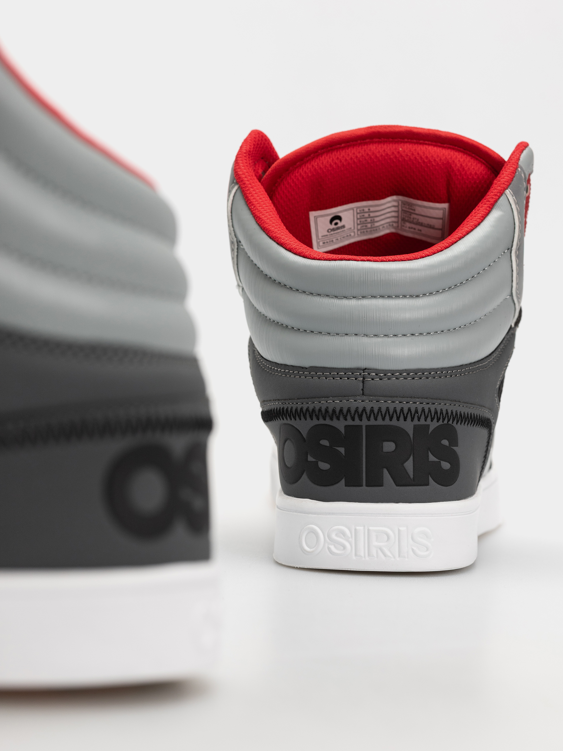 Osiris Clone Cipők (black/grey/red)