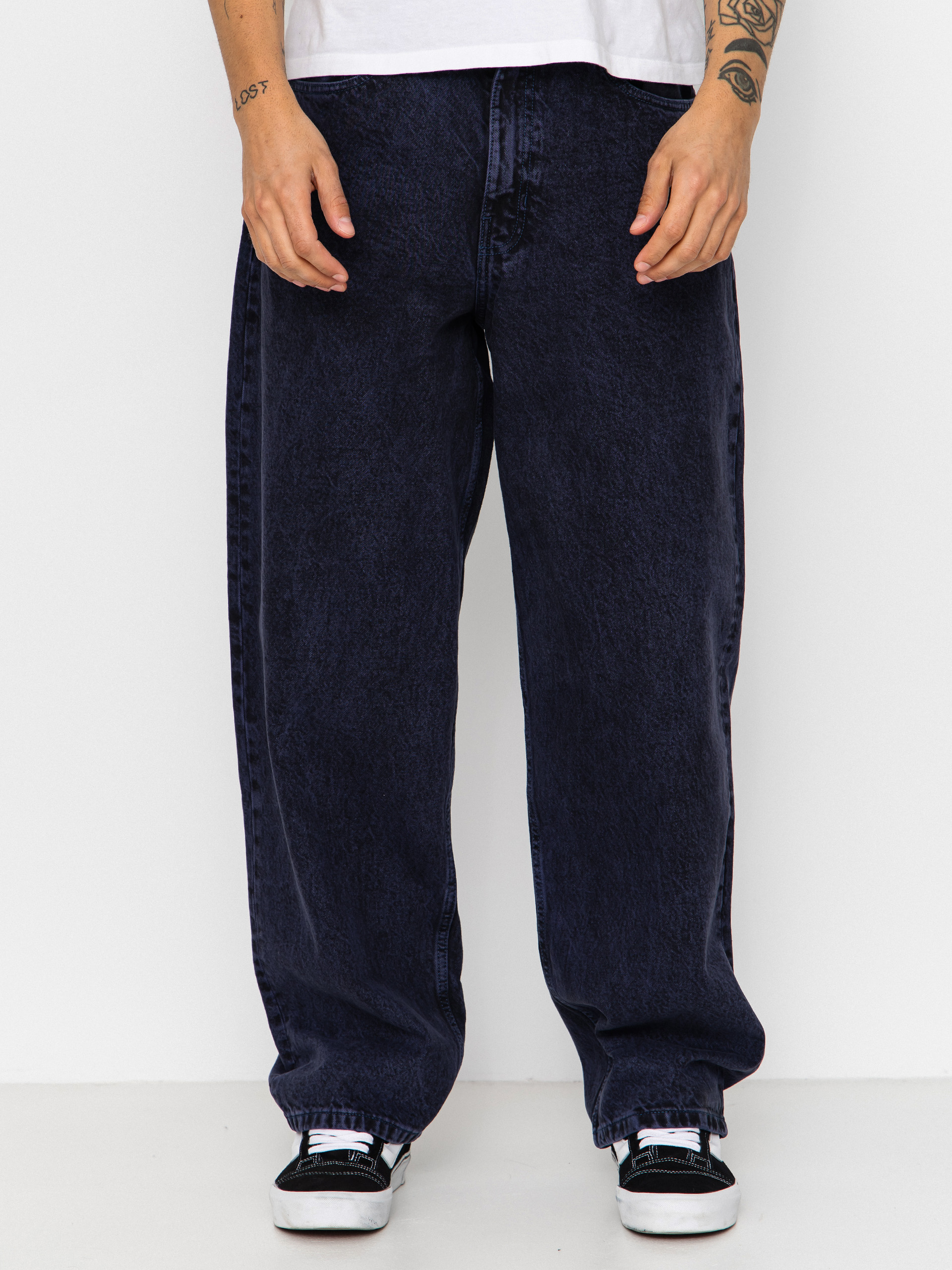 Vans Check 5 Baggy Acid Overdyed Denim Kisnadru00e1g (deep indigo)
