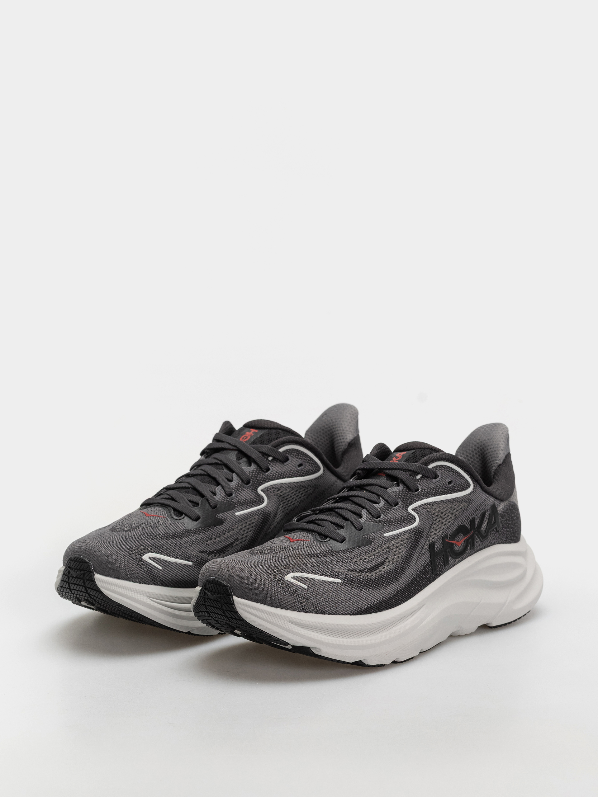 Hoka Clifton 10 Cipők (carbon black/satellite grey)