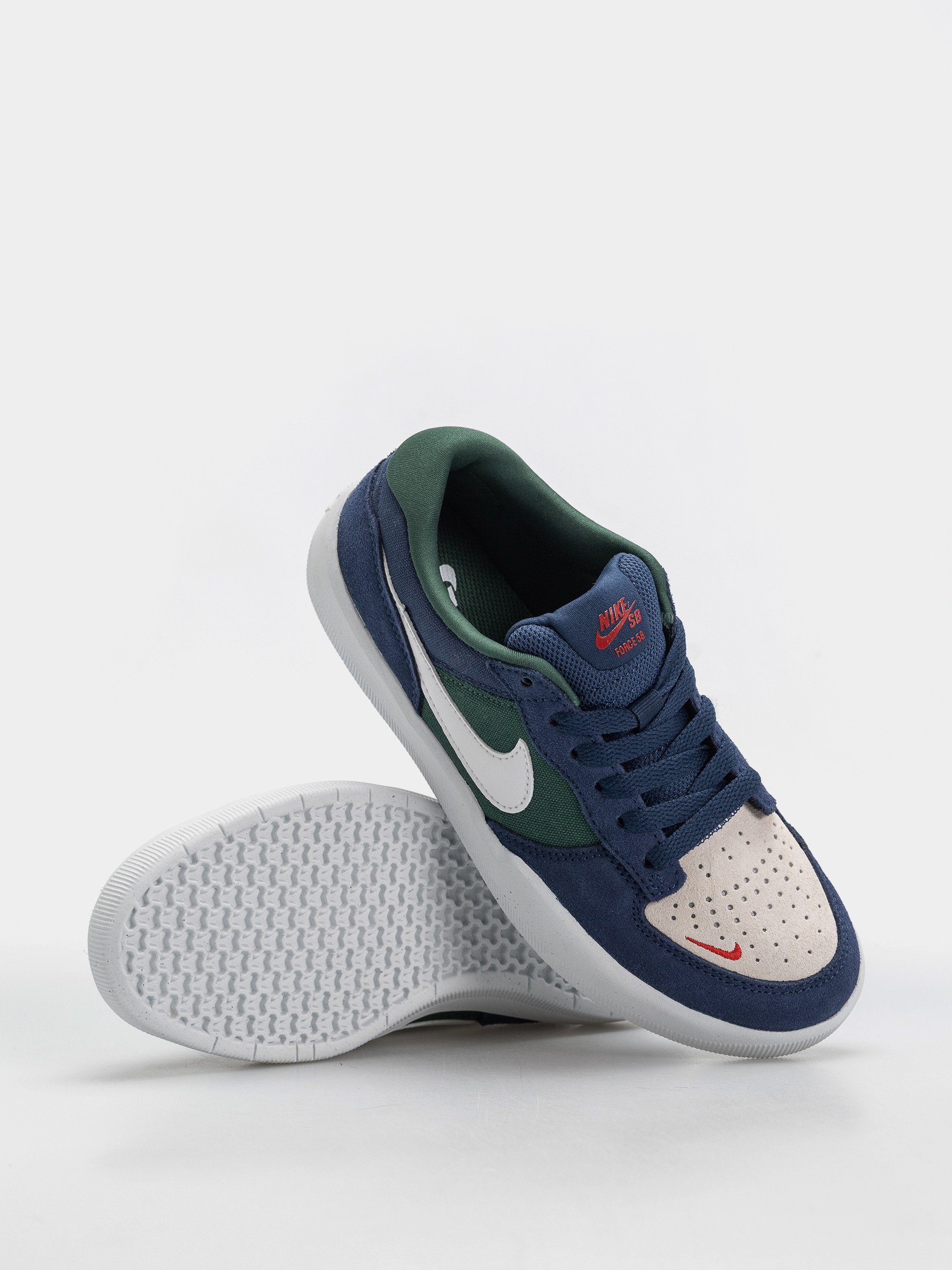 Nike SB Force 58 Cipők (navy/summit white/noble green/white)