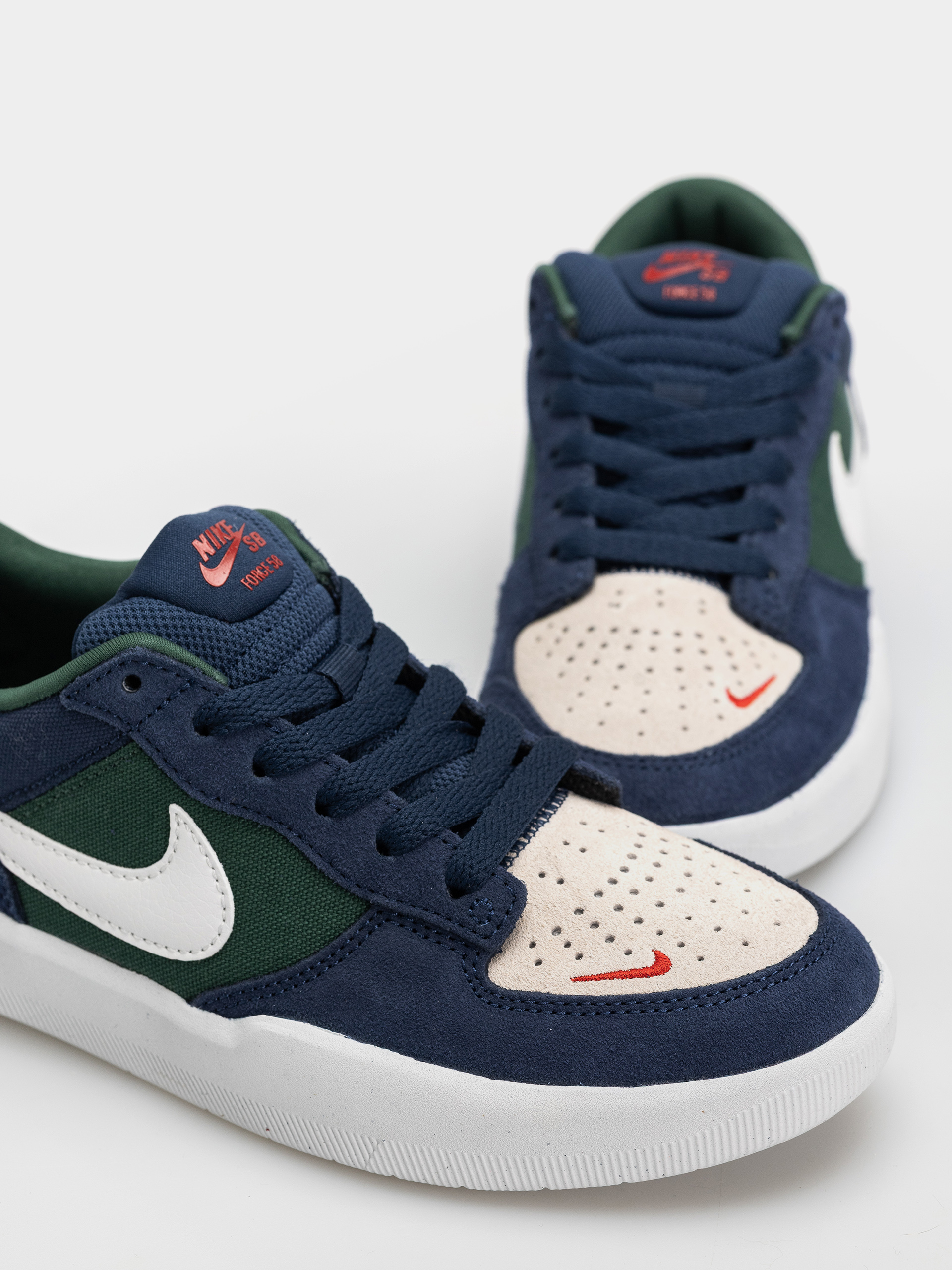 Nike SB Force 58 Cipők (navy/summit white/noble green/white)
