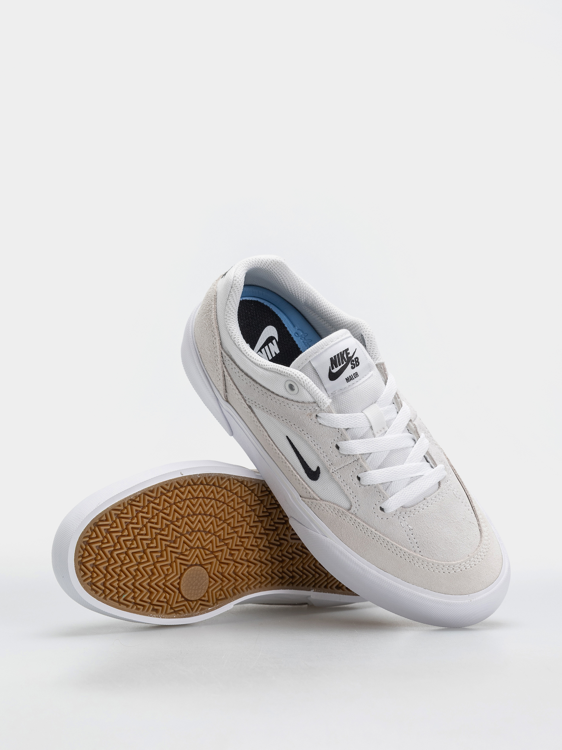 Nike SB Malor Cipők (white/black/summit white/gum light brown)