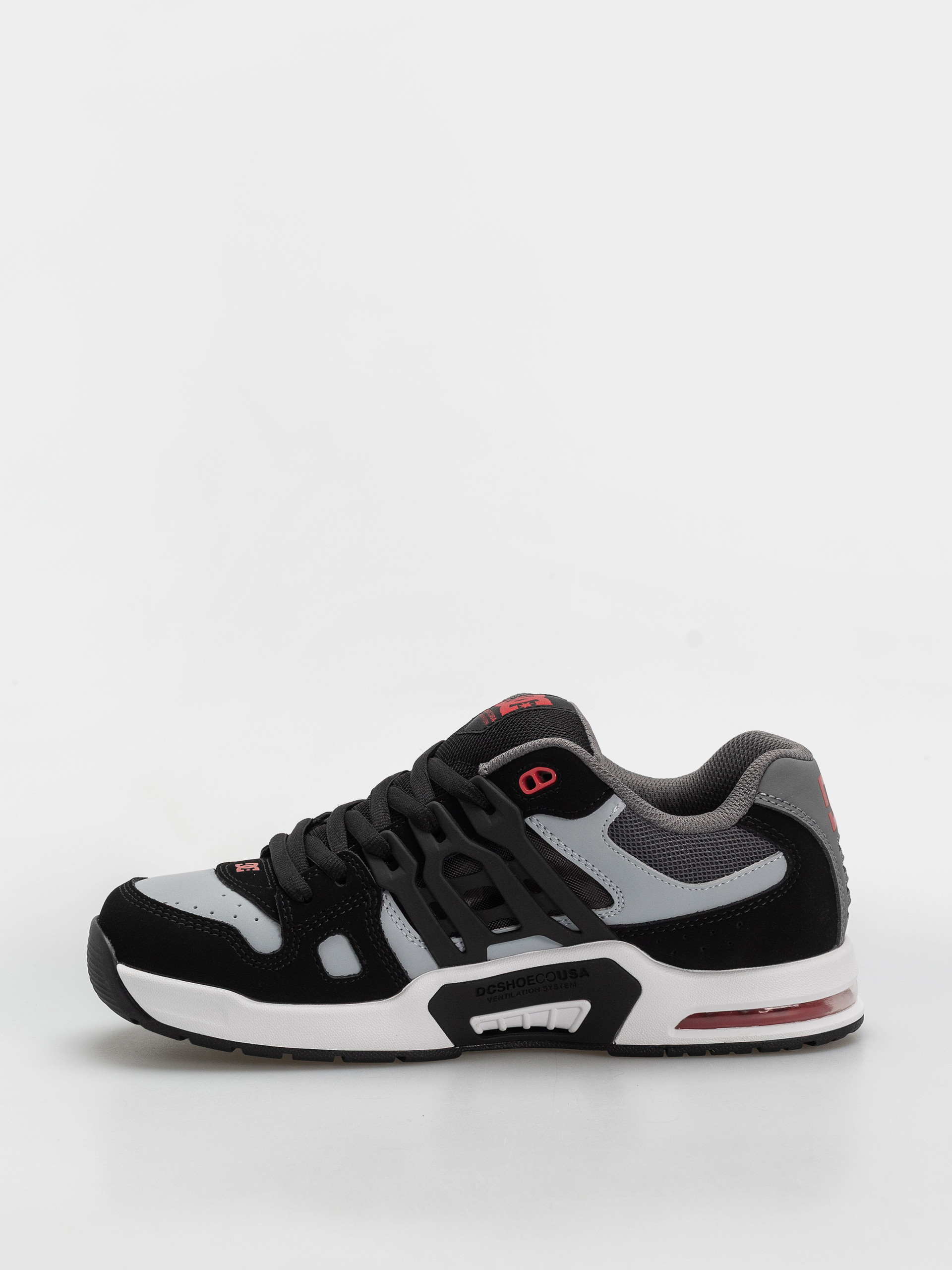 DC At 2 Cipők (black/grey/red)