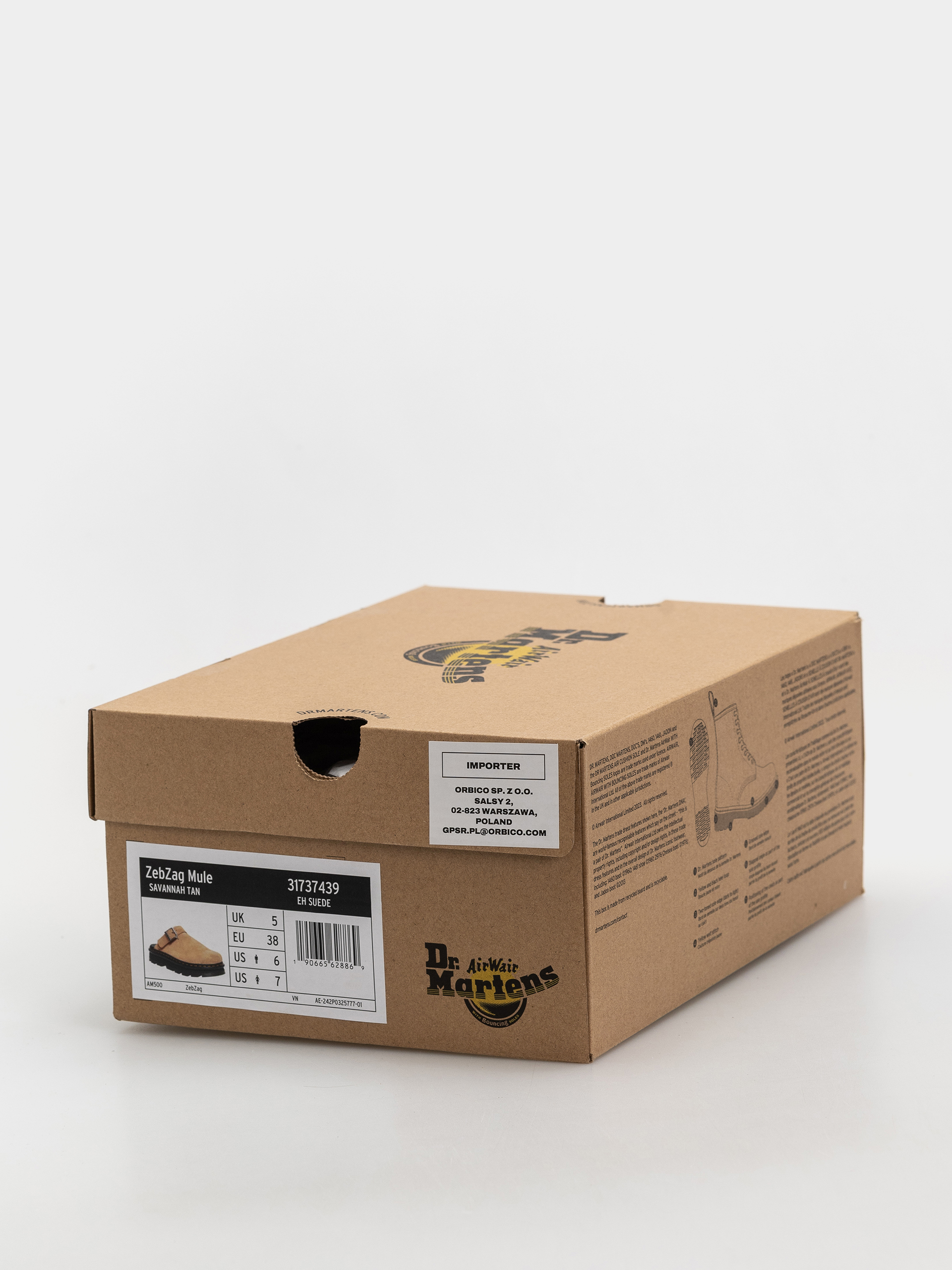 Dr. Martens ZebZag Mule Cipők (savannah tan suede)