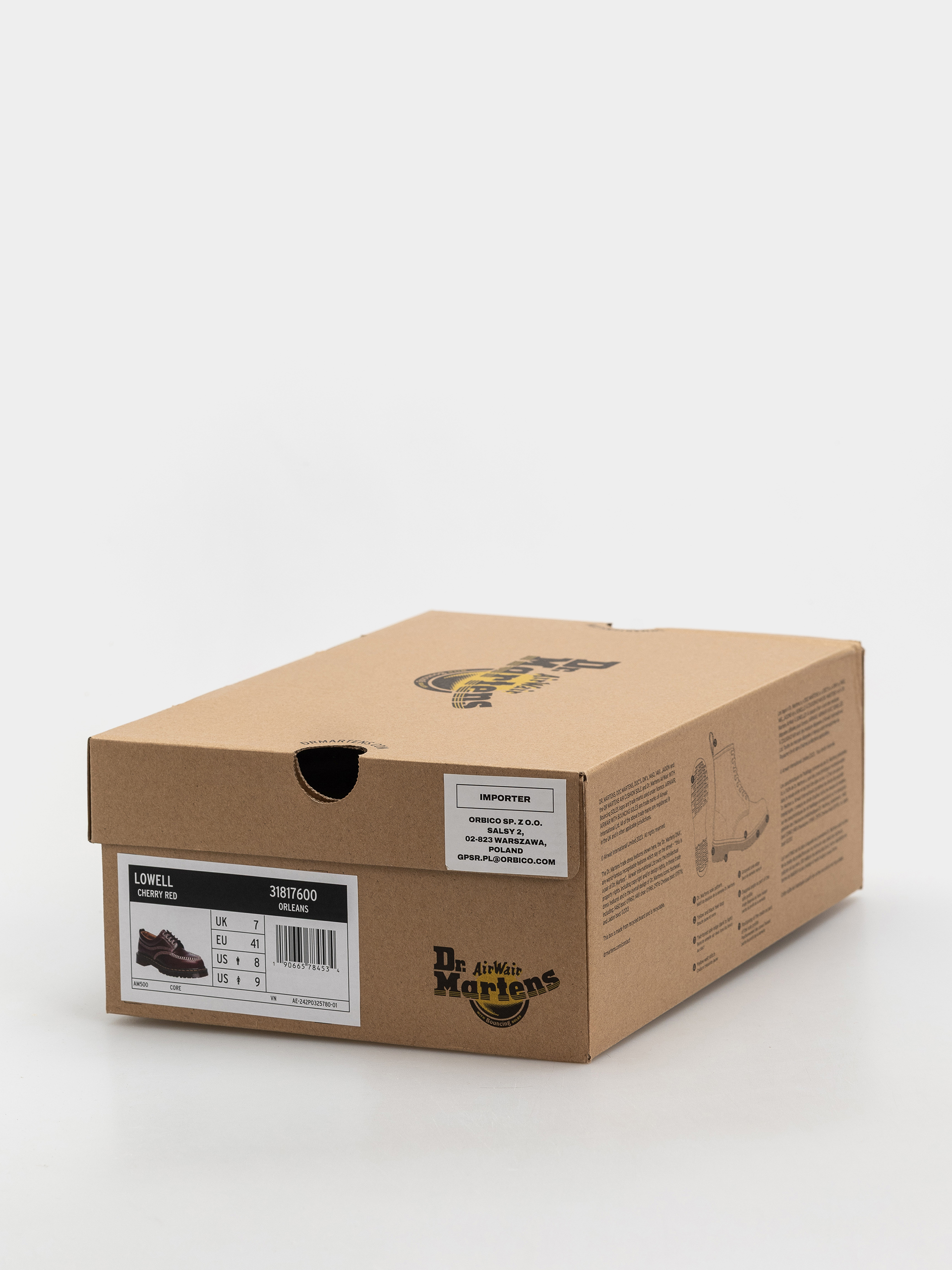 Dr. Martens Lowell Cipők (cherry red orleans)