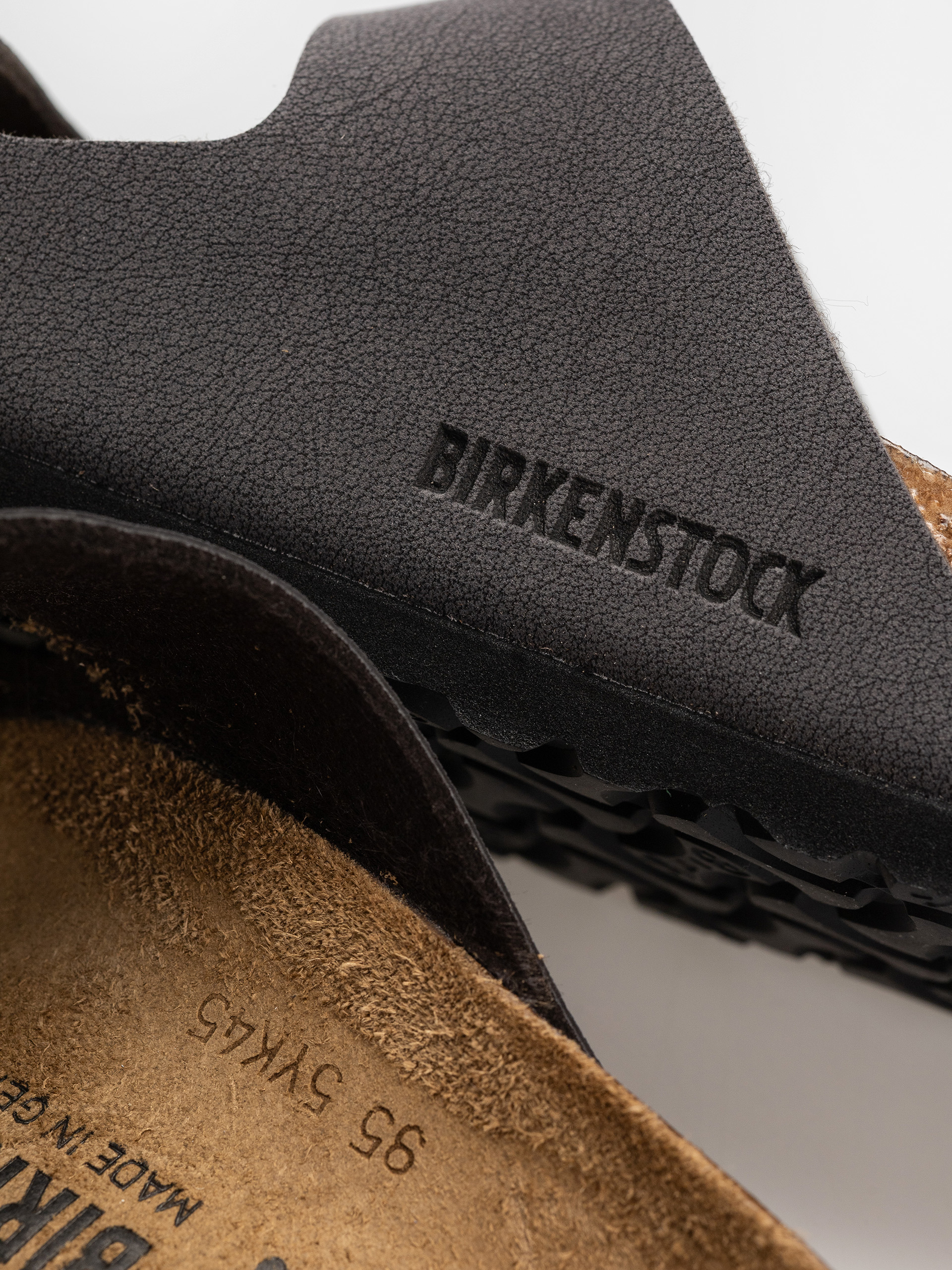 Flip-flop papucsok Birkenstock Arizona Birkibuc Narrow (velvet gray/black)