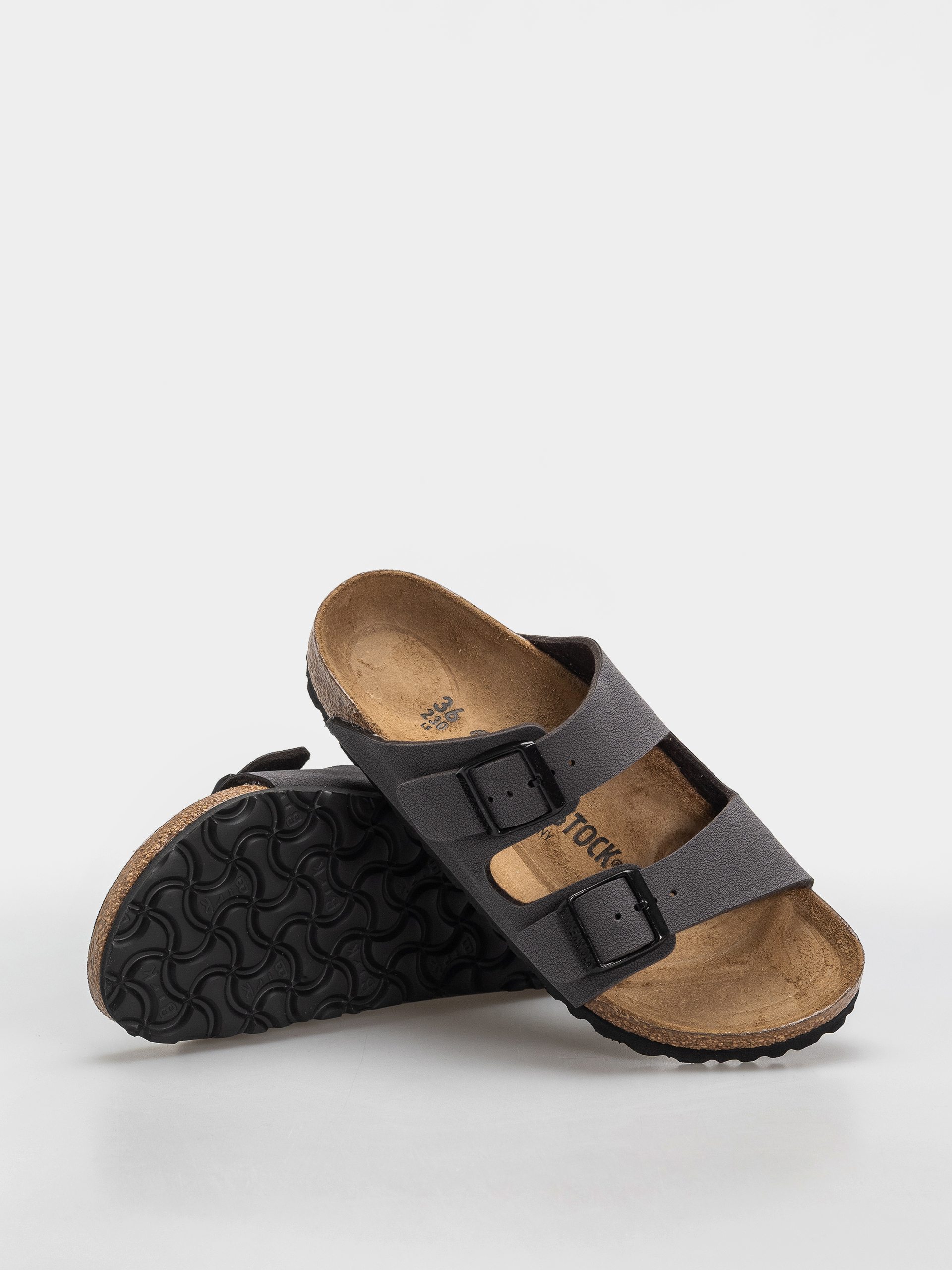 Flip-flop papucsok Birkenstock Arizona Birkibuc Narrow (velvet gray/black)