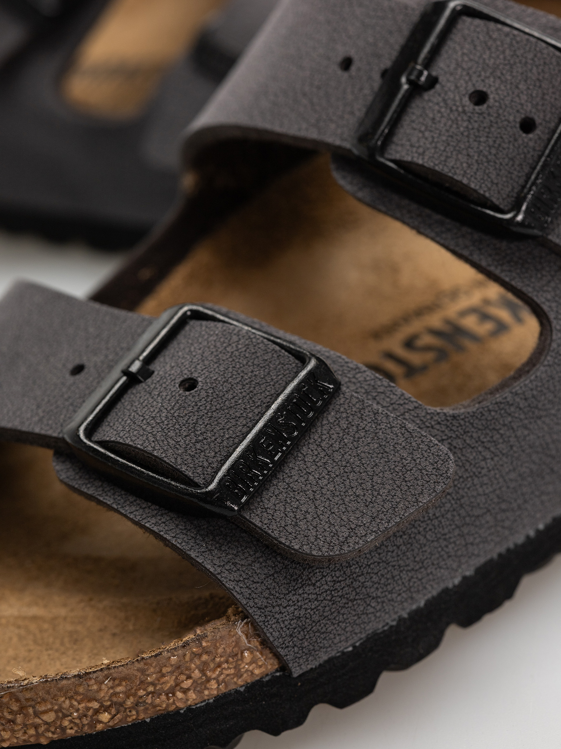 Flip-flop papucsok Birkenstock Arizona Birkibuc Narrow (velvet gray/black)