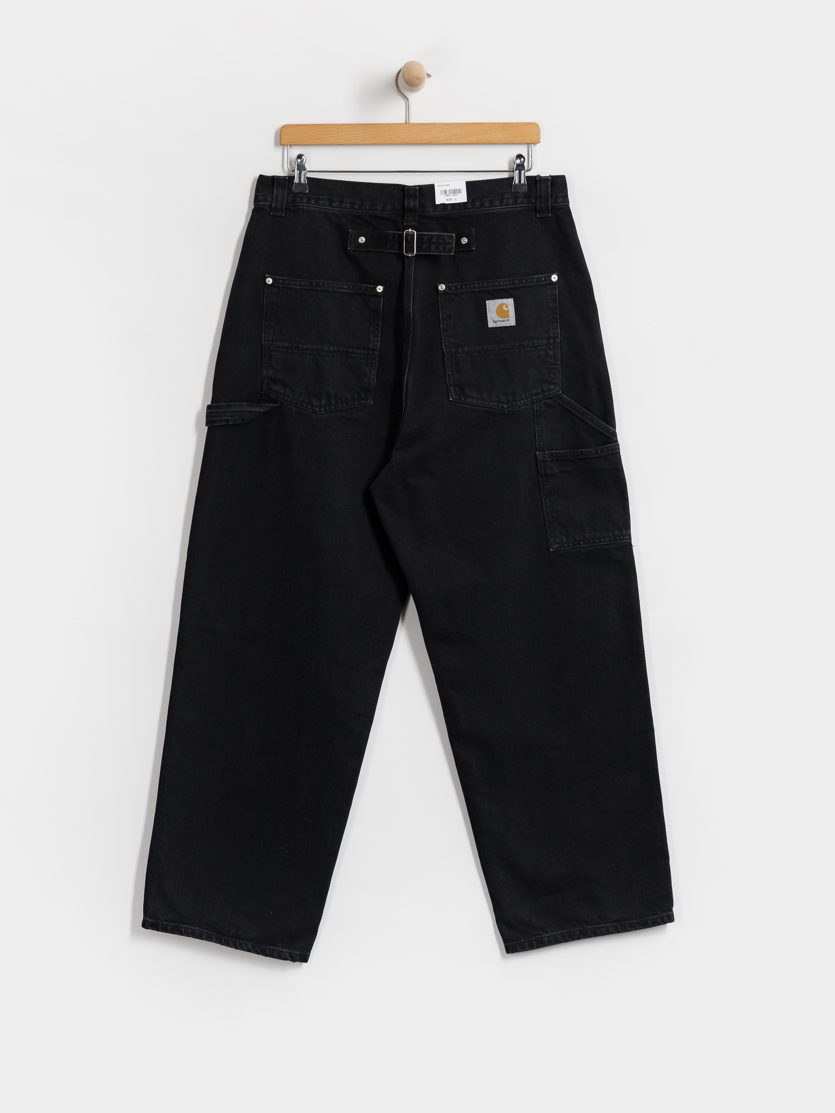 Carhartt WIP Belmont Kisnadrág (black stone washed)