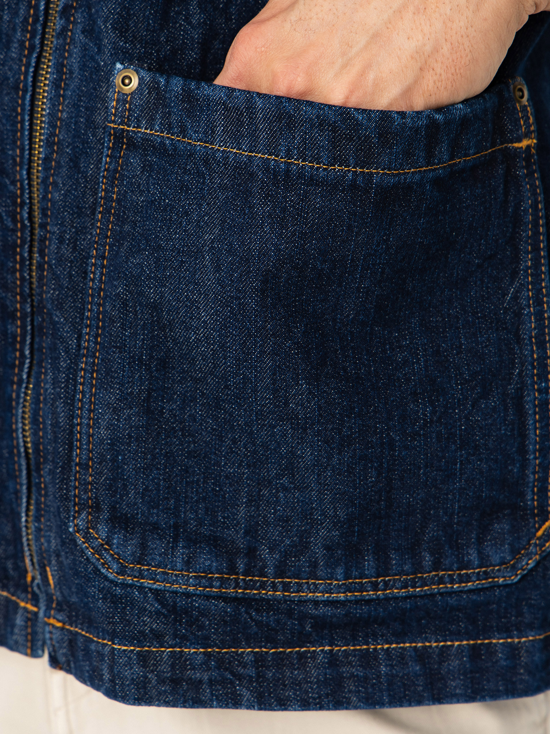 Mellény Dickies X Harley Davidson Denim (rinsed indigo blue)