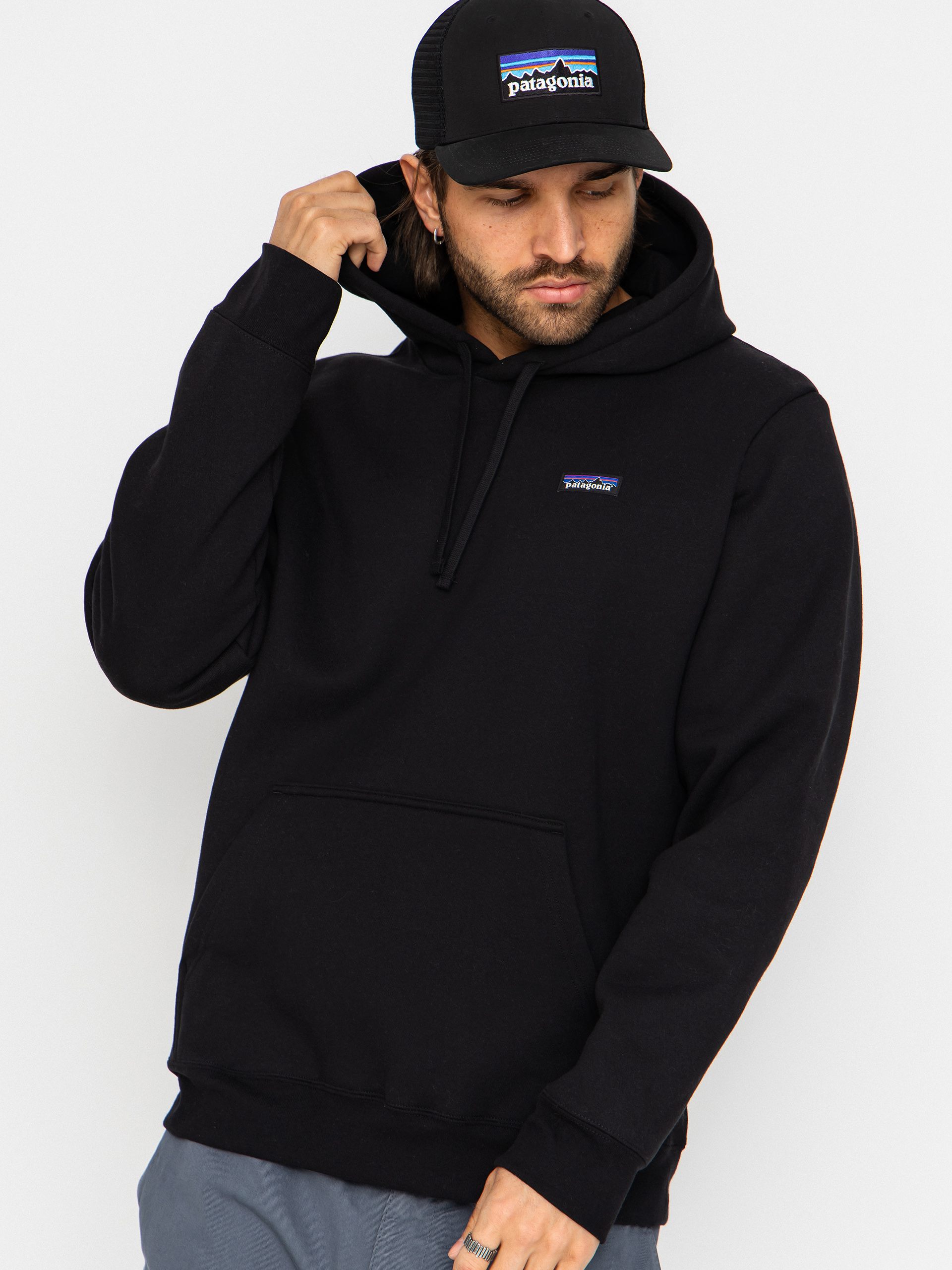 Patagonia P 6 Label Uprisal HD Kapucnis pulóver (black)
