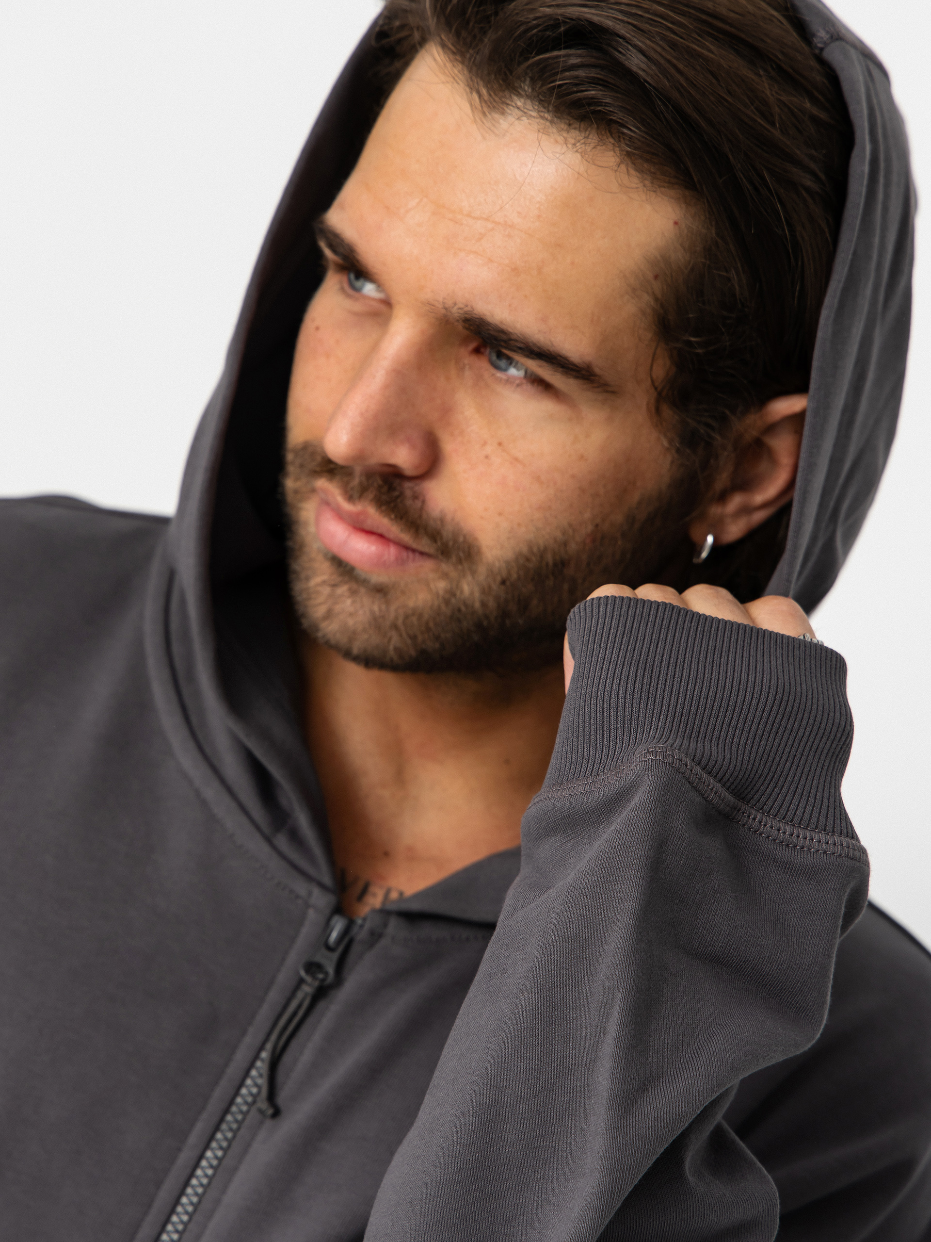 Kapucnis pulóver The North Face Essential Oversize ZHD (anthracite grey)