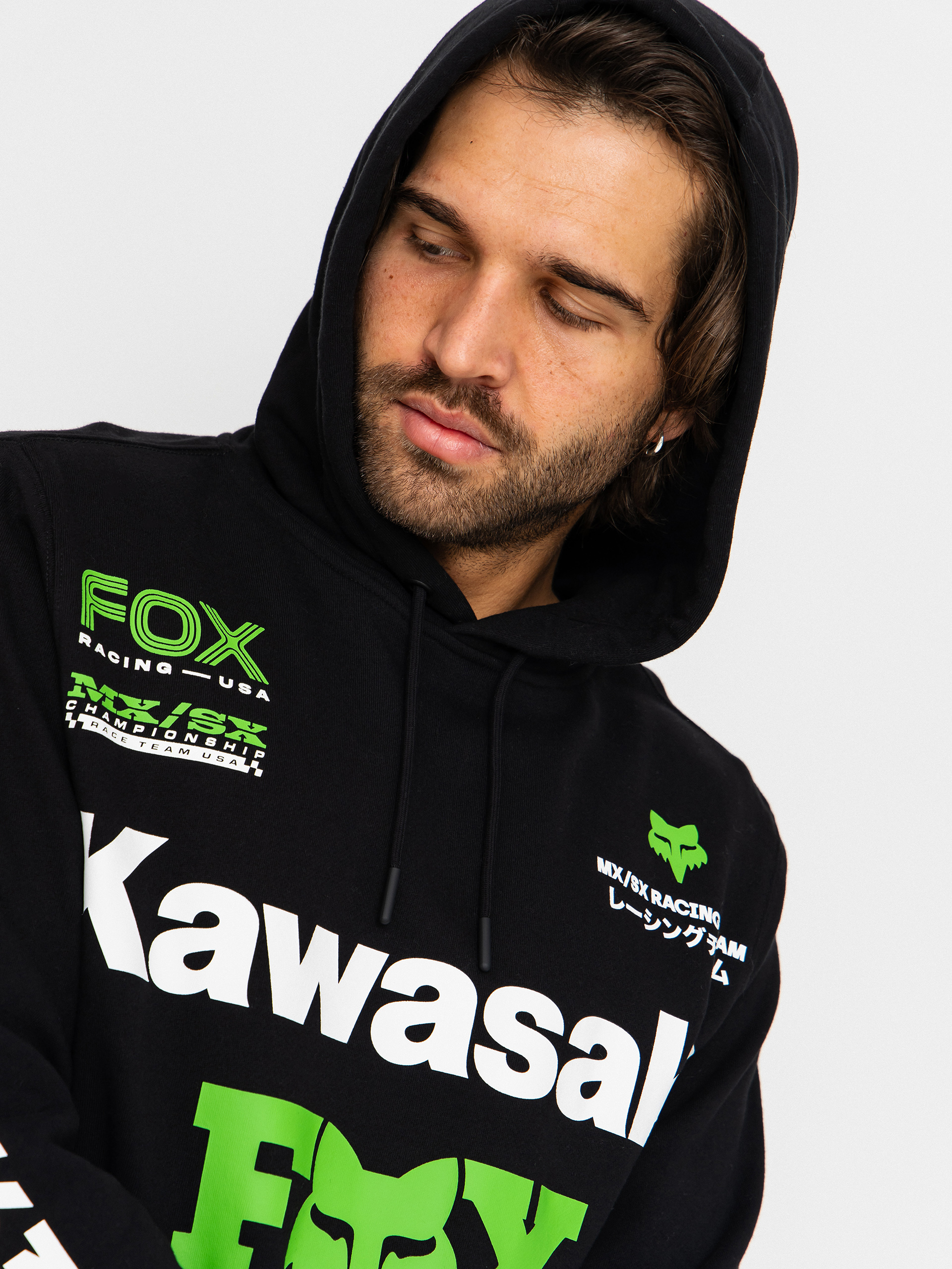 Fox Kawi HD Kapucnis pulóver (black)