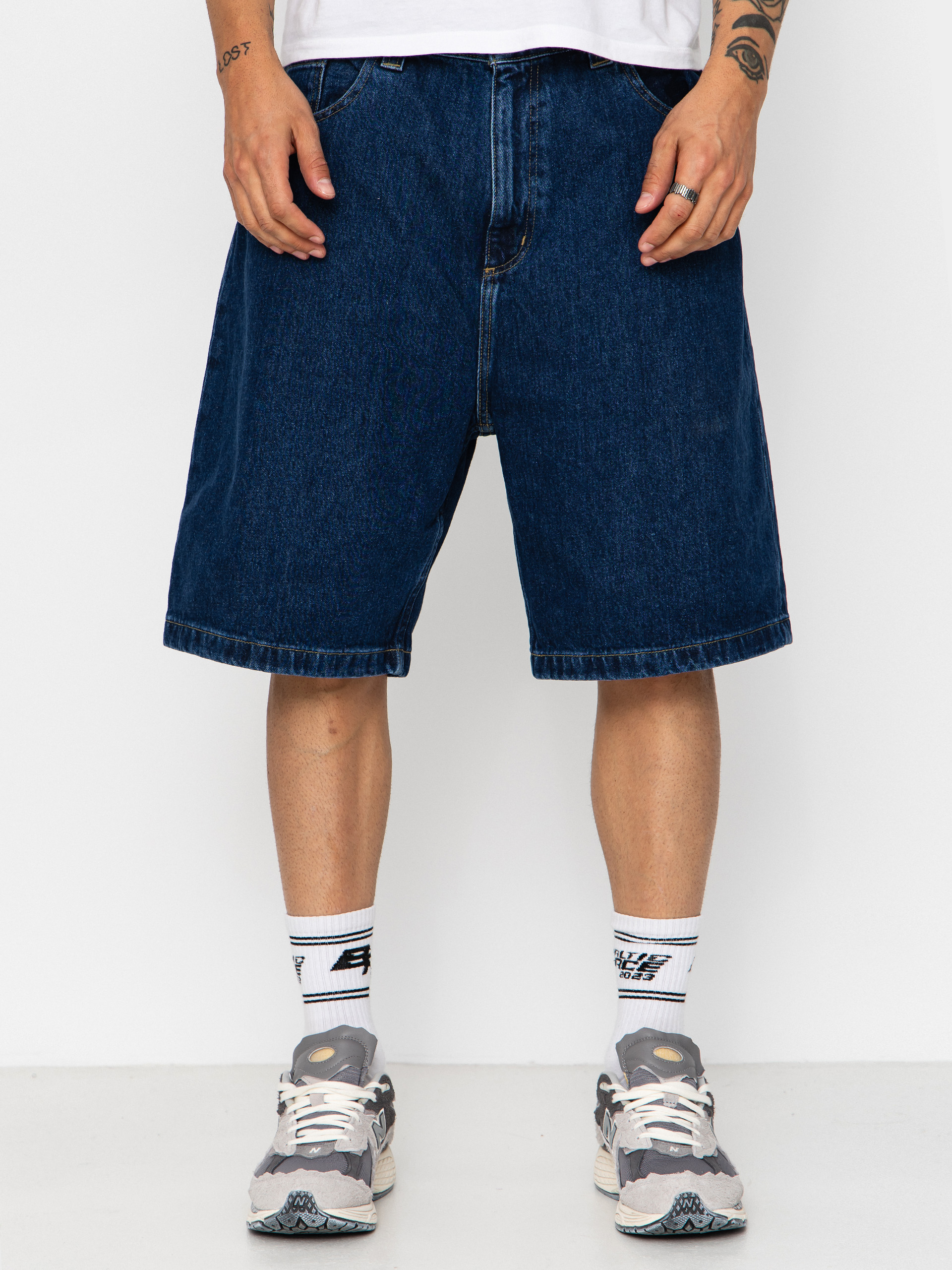 Carhartt WIP Brandon Ru00f6vidnadru00e1g (blue stone washed)