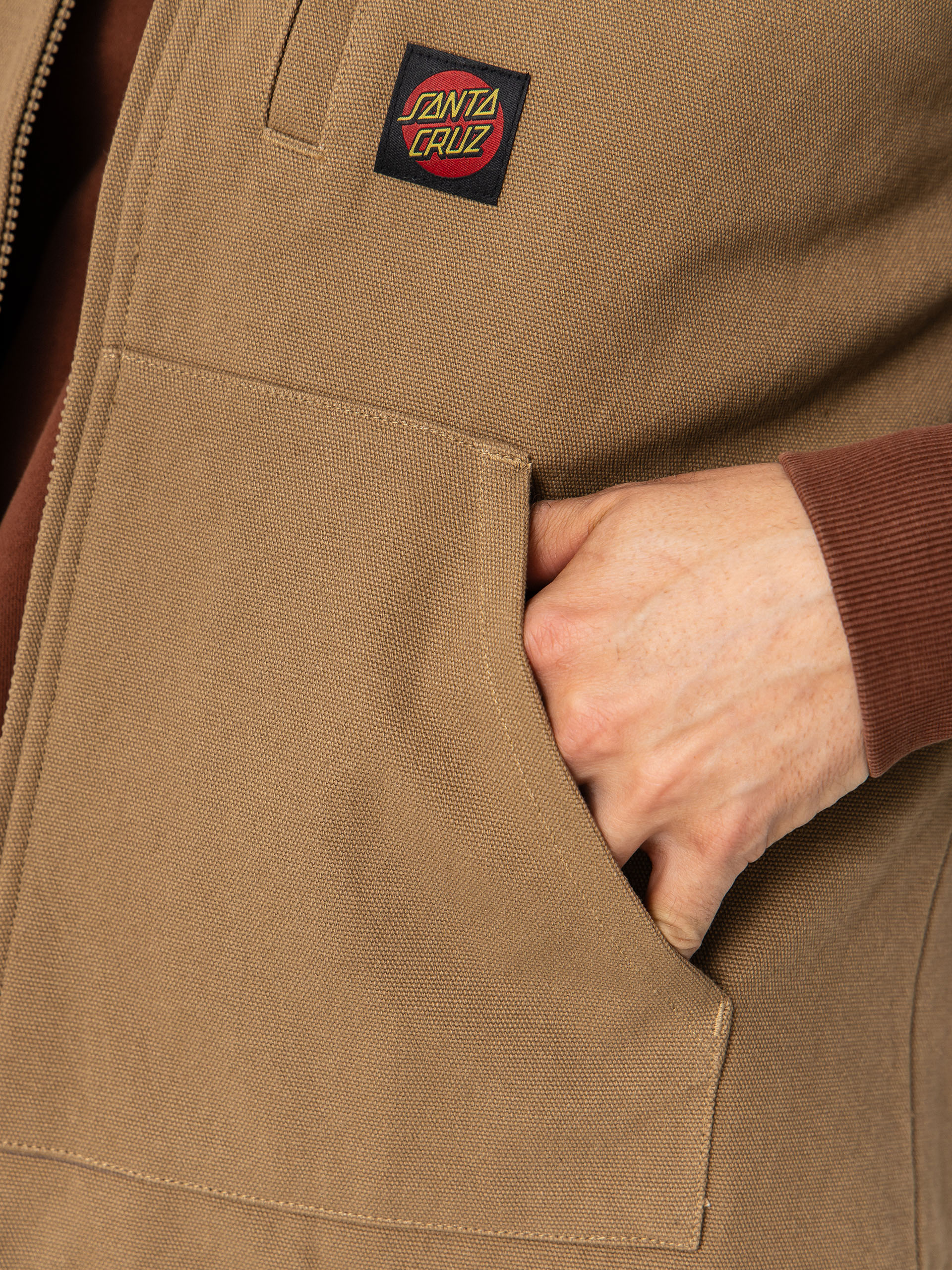 Mellény Santa Cruz Classic Label (taupe)