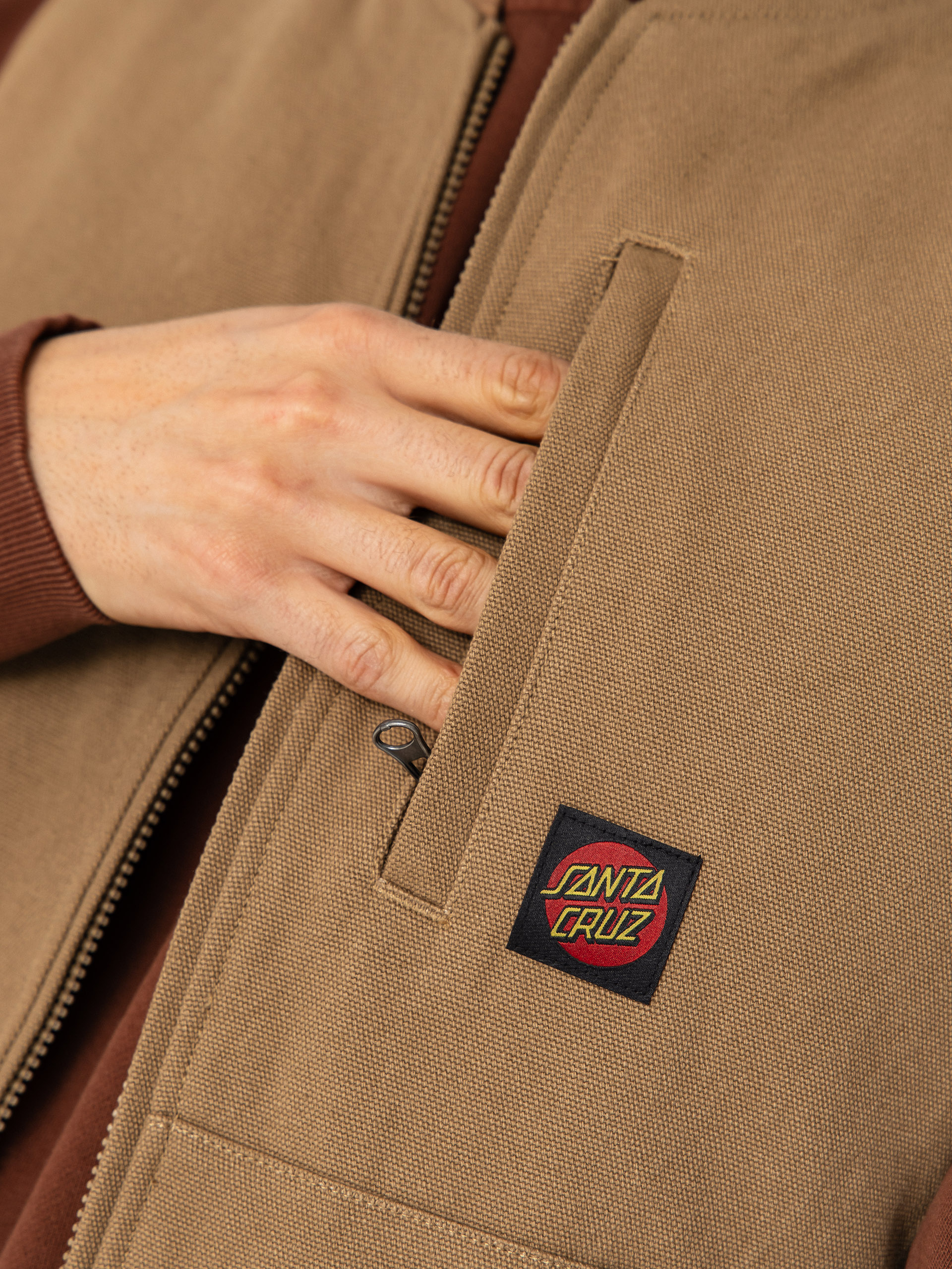 Mellény Santa Cruz Classic Label (taupe)