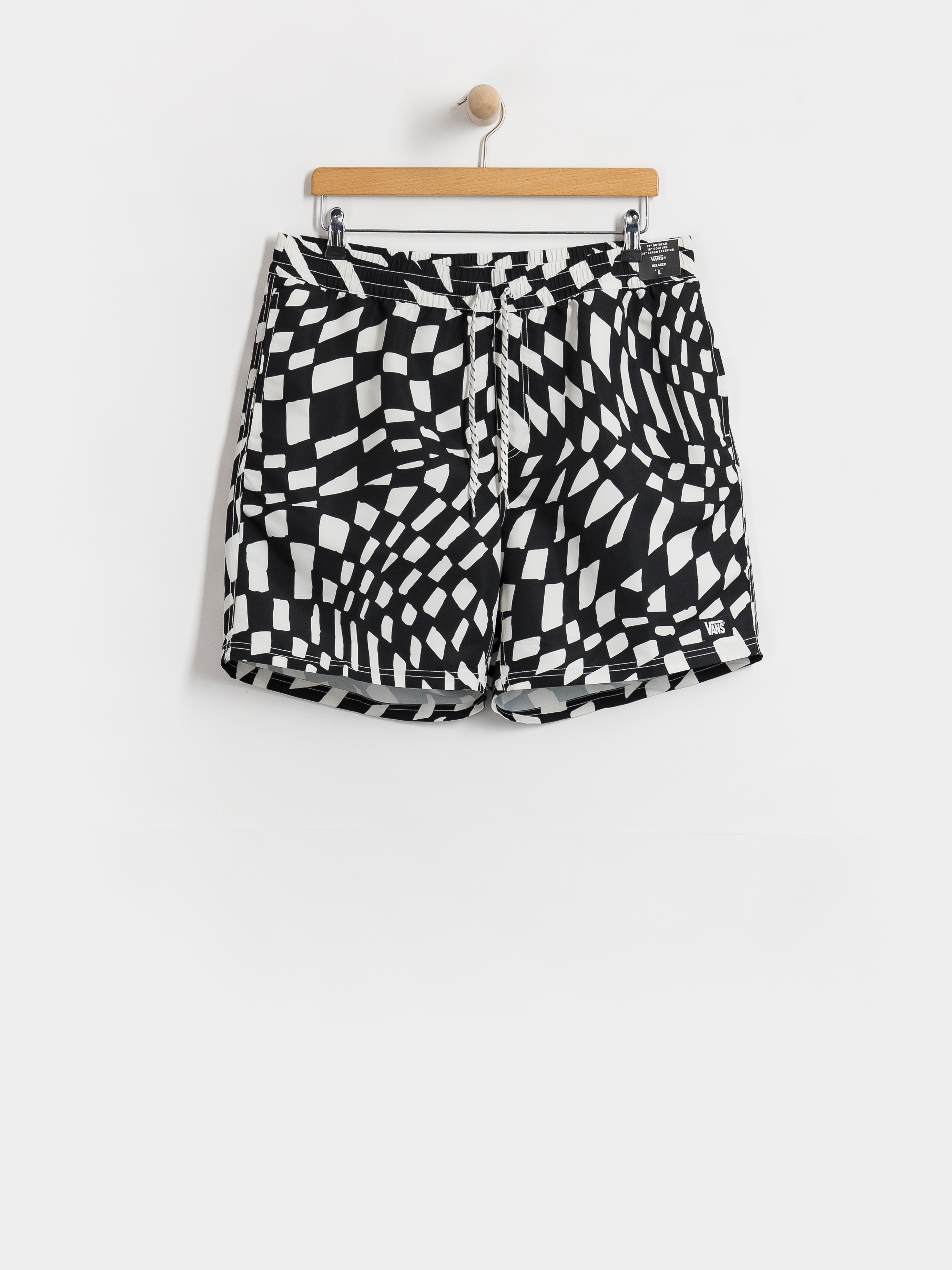 Vans Primary II Elastic Printed Boardshort (black/white)