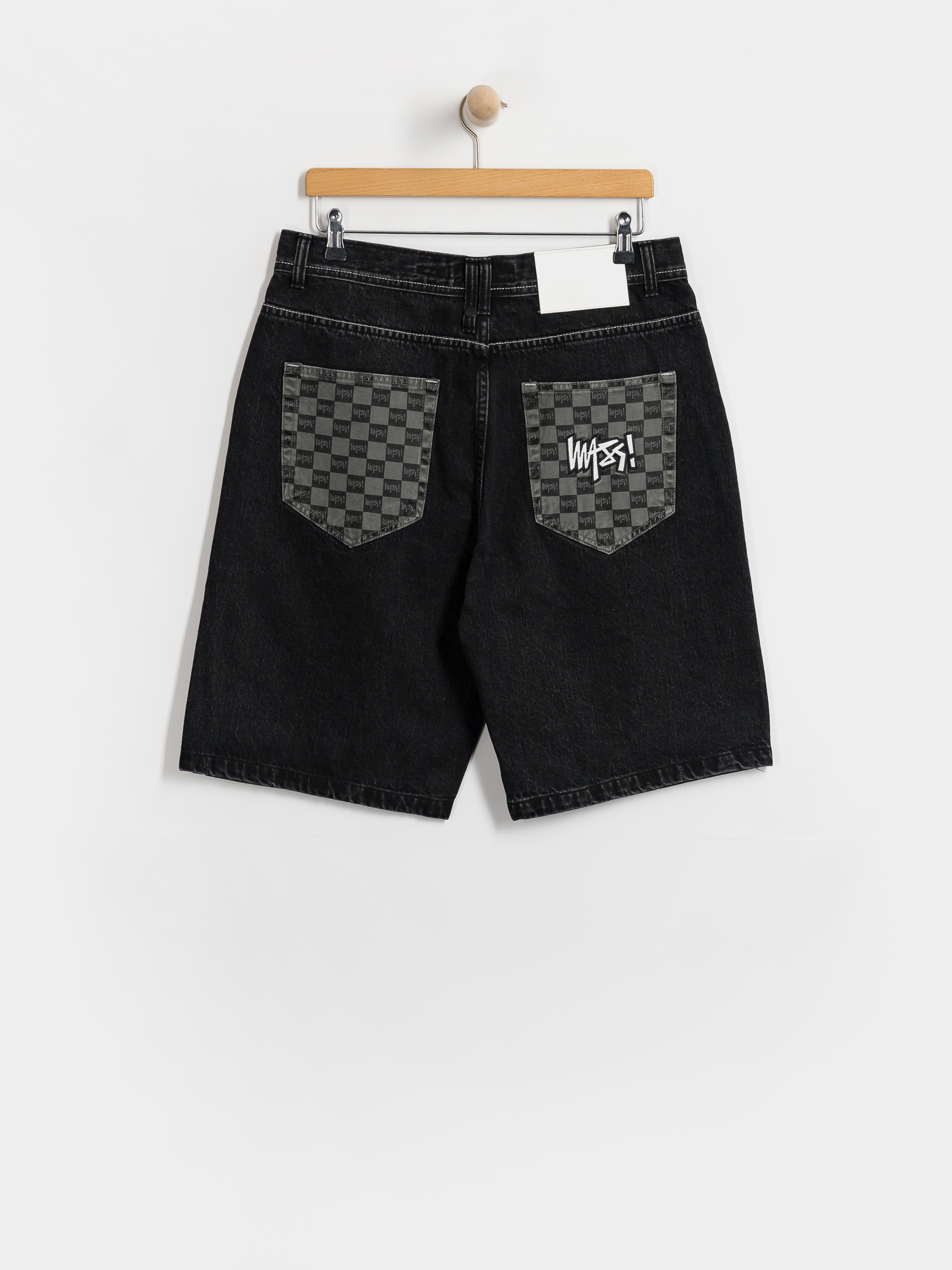 MassDnm Jeans Higher Rövidnadrág (black washed)