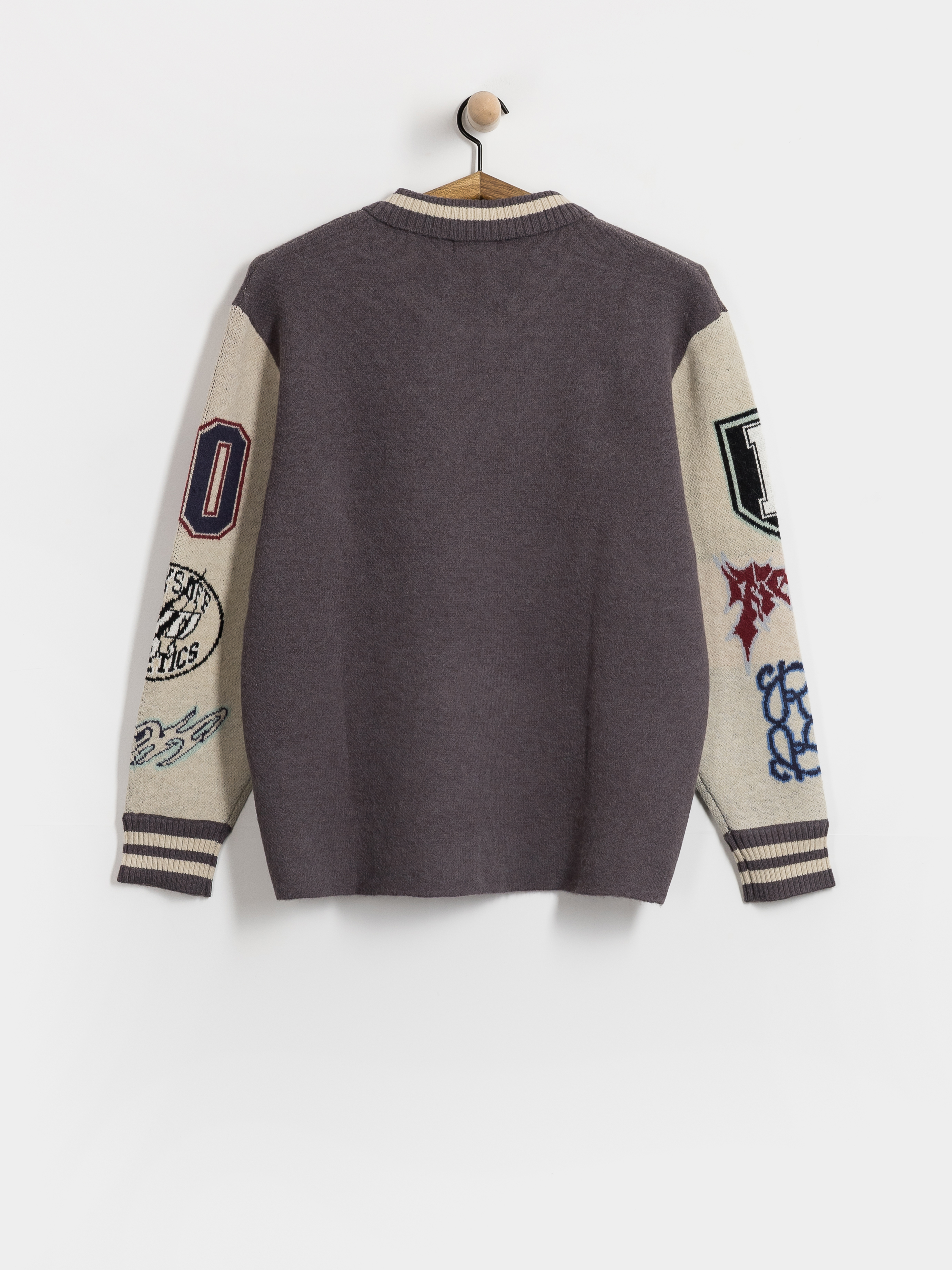 RipNDip Run It Up Knit Pulóver (charoal cream)