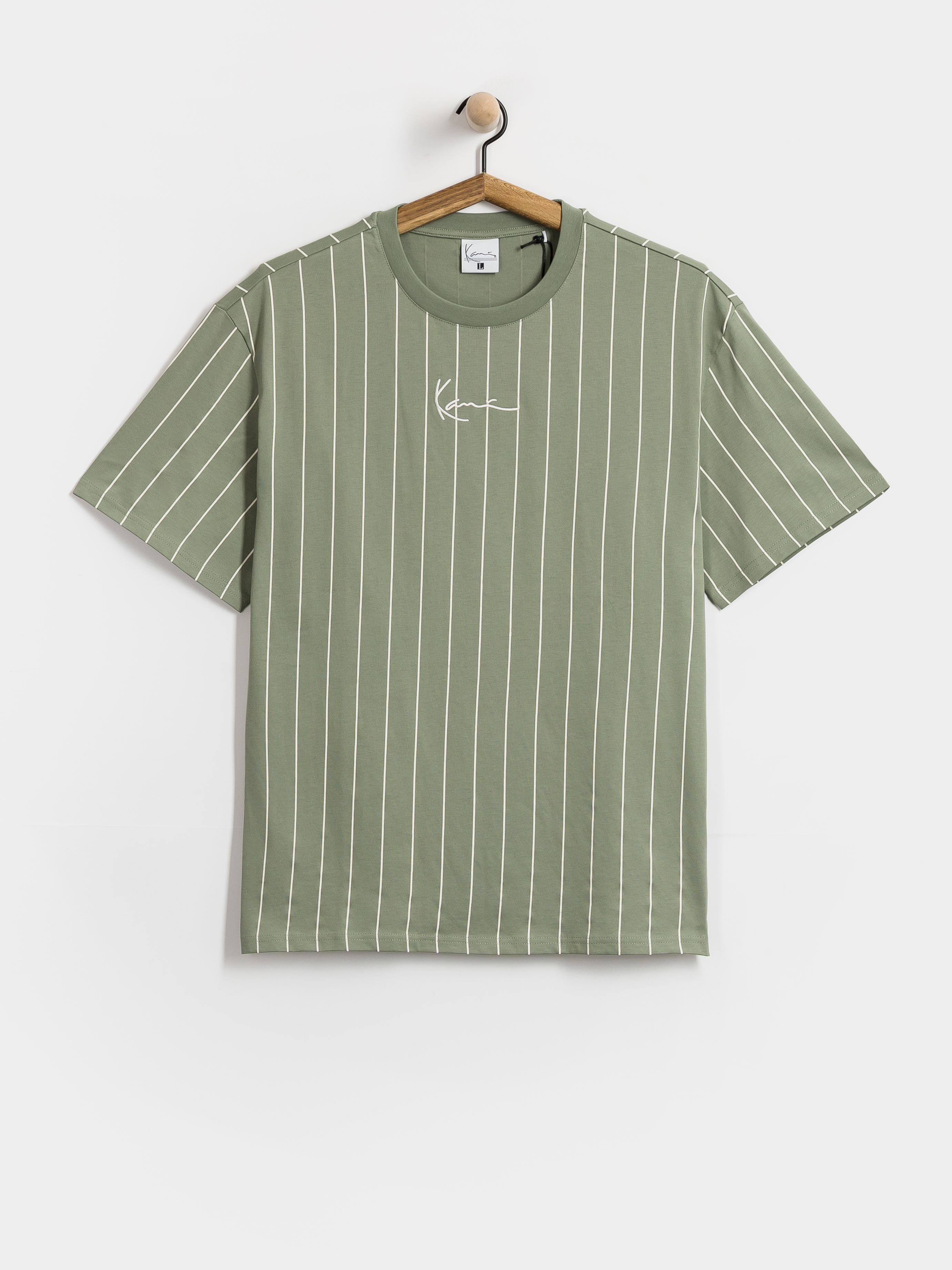 Karl Kani Small Signature Pinstripe Póló (green)