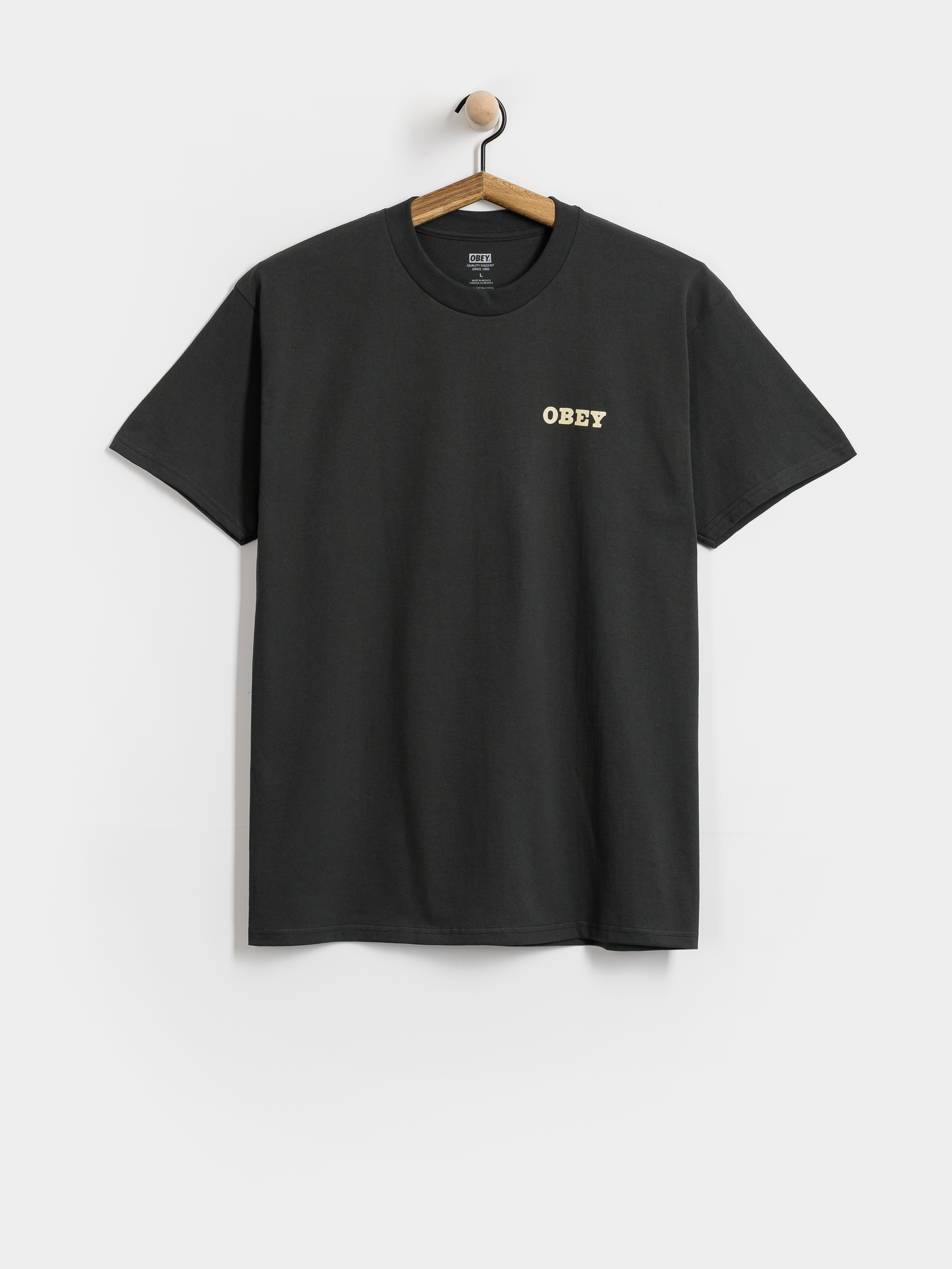 OBEY Savage Sounds Leopard Póló (vintage black)