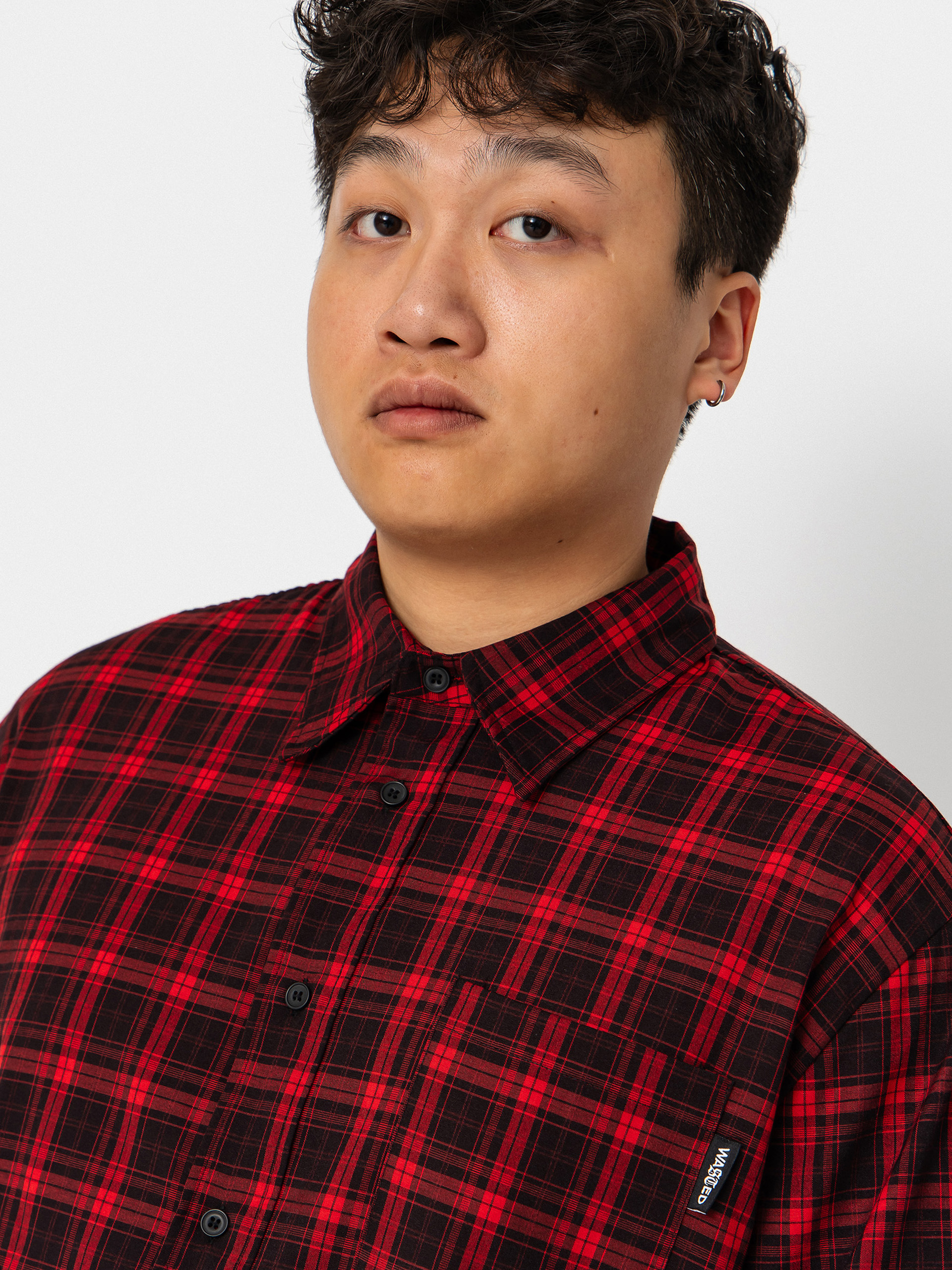 Wasted Paris Tartan Age Shirt Ing (fire red/black)