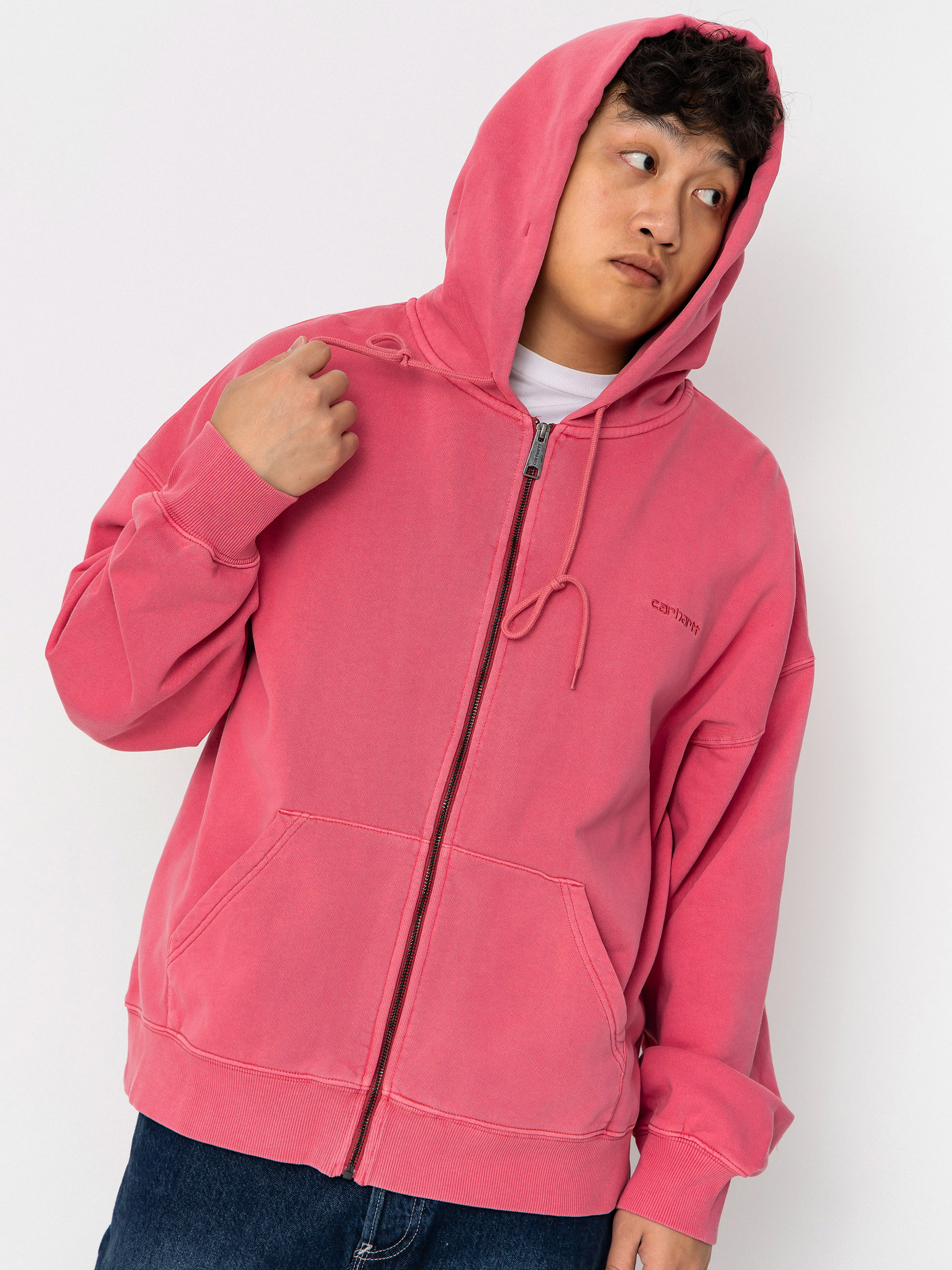 Kapucnis pulu00f3ver Carhartt WIP Benton ZHD (primrose)
