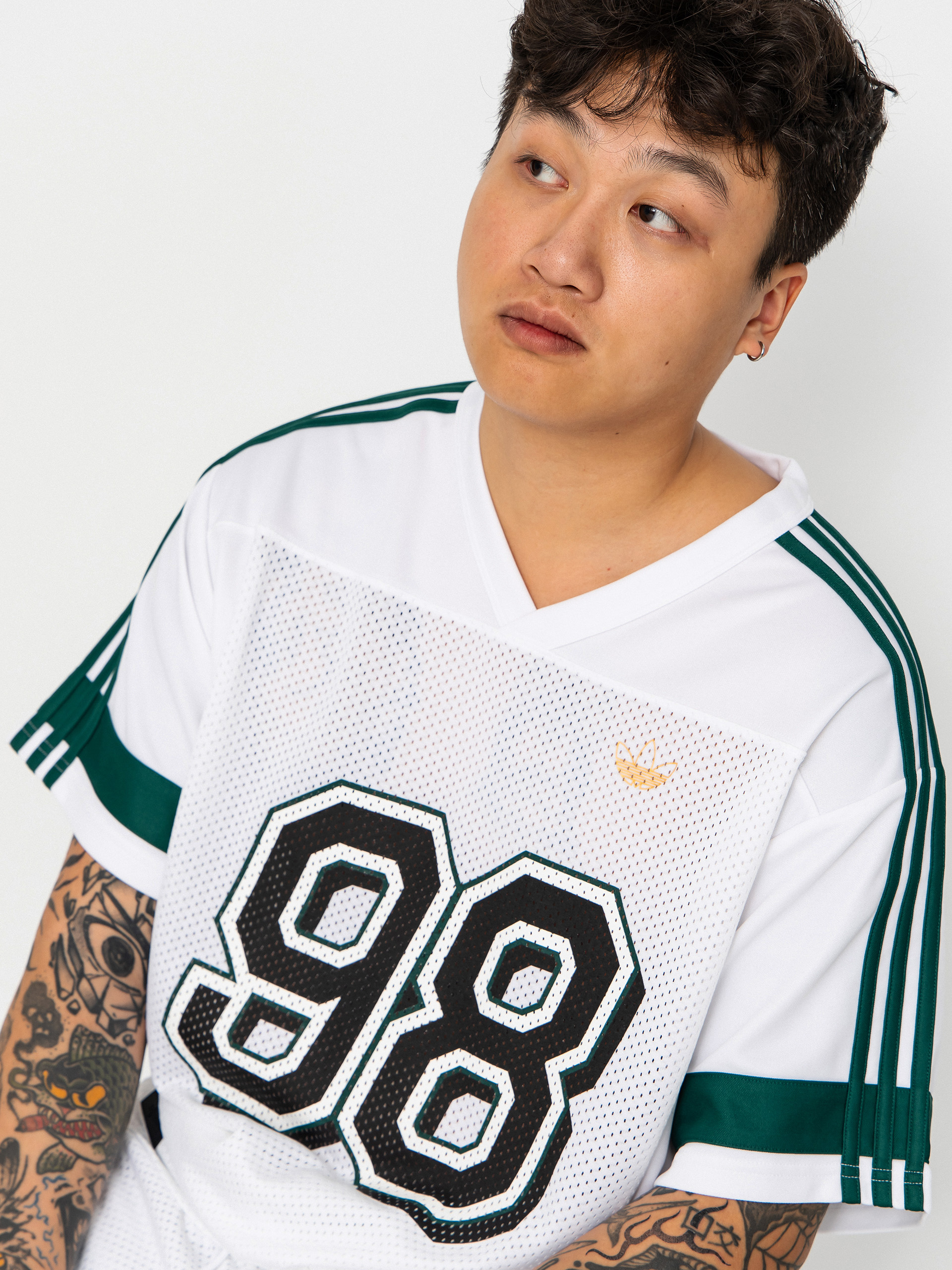 adidas Tyshawn Jrsy Póló (white/cgreen)