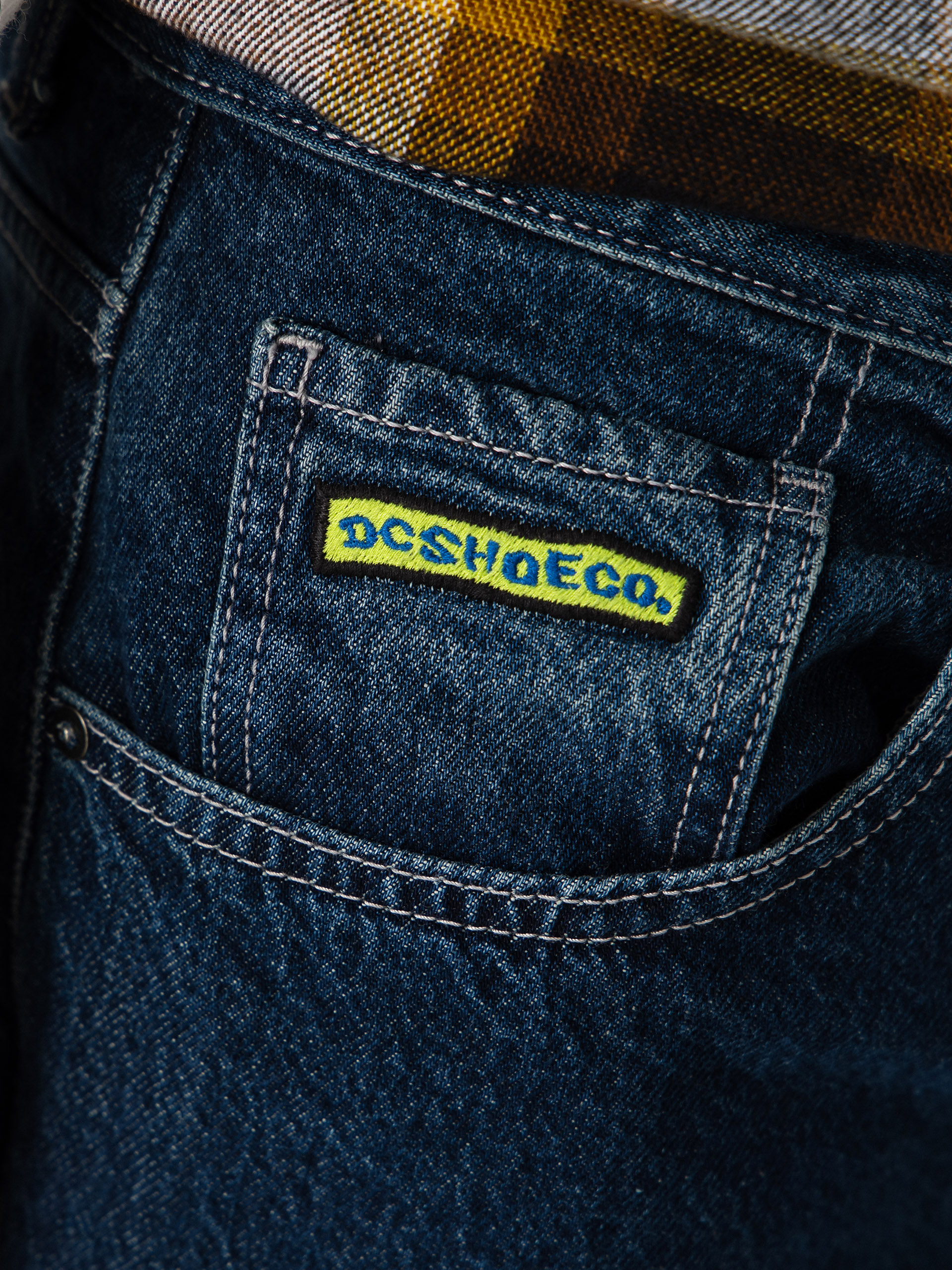 DC Worker Baggy Denim Double That Kisnadrág (dark denim)