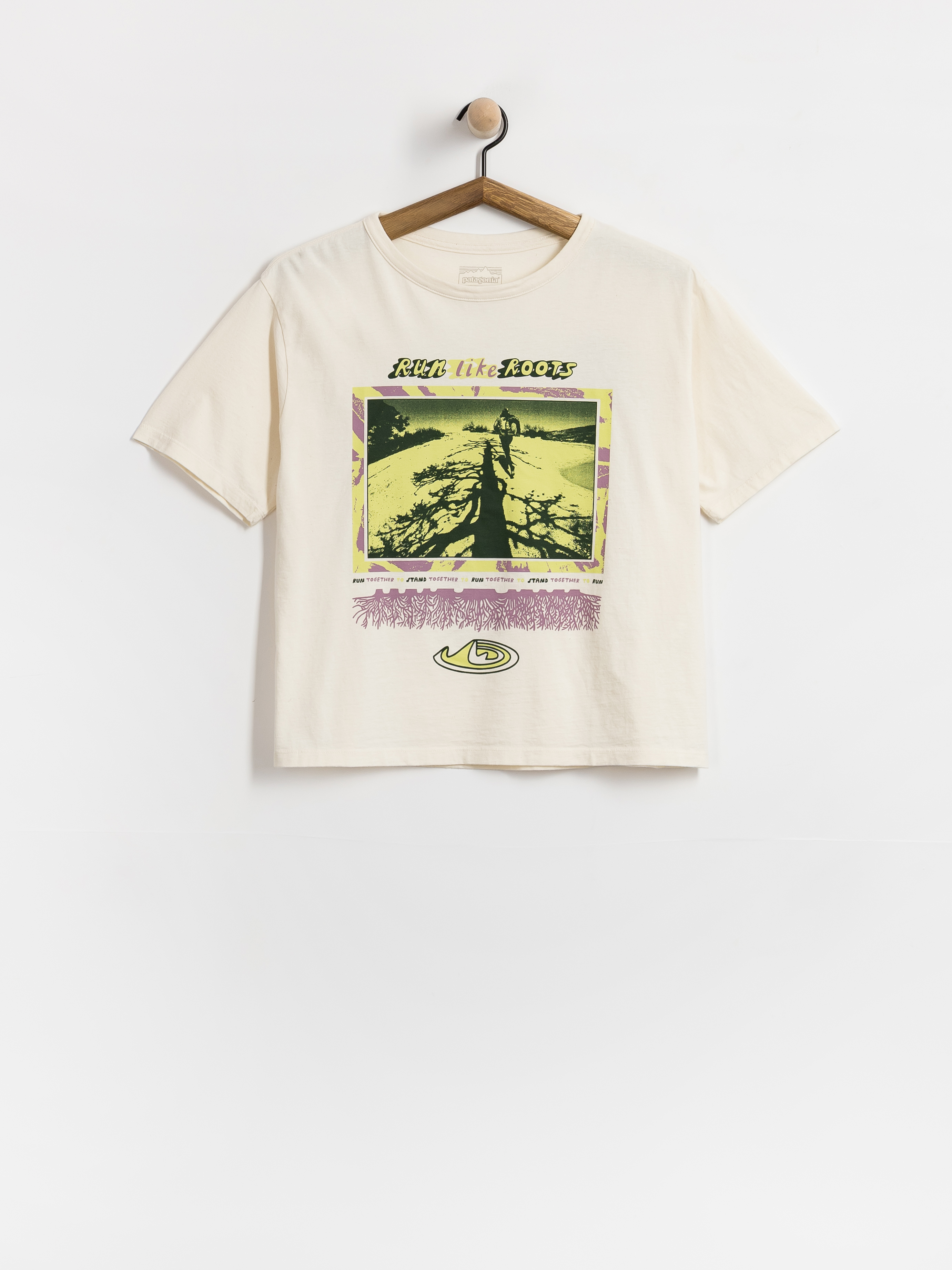 Patagonia Run Like Roots Wmn Póló (undyed natural)