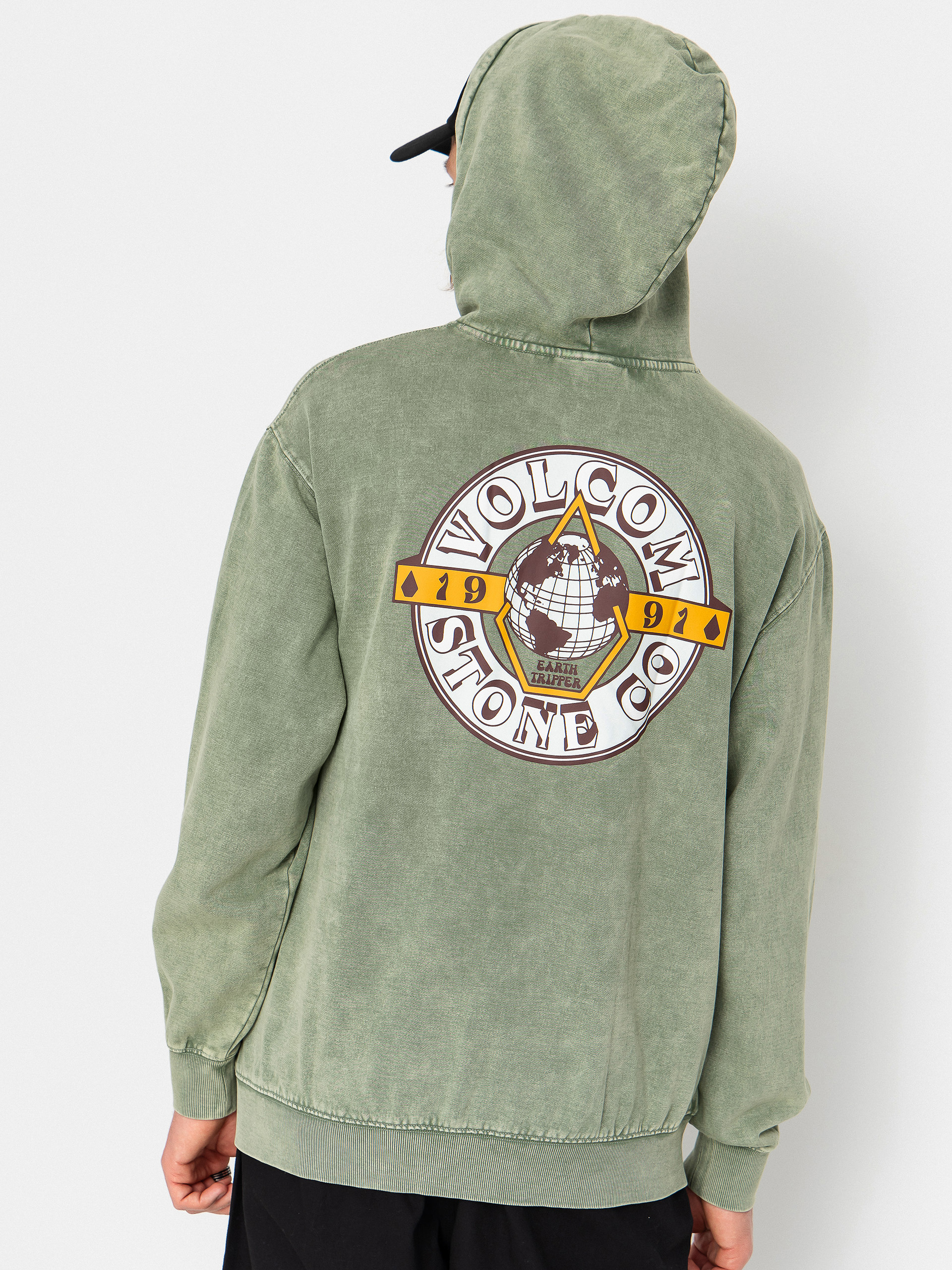 Volcom Earth Tripper HD Kapucnis pulóver (brolive)