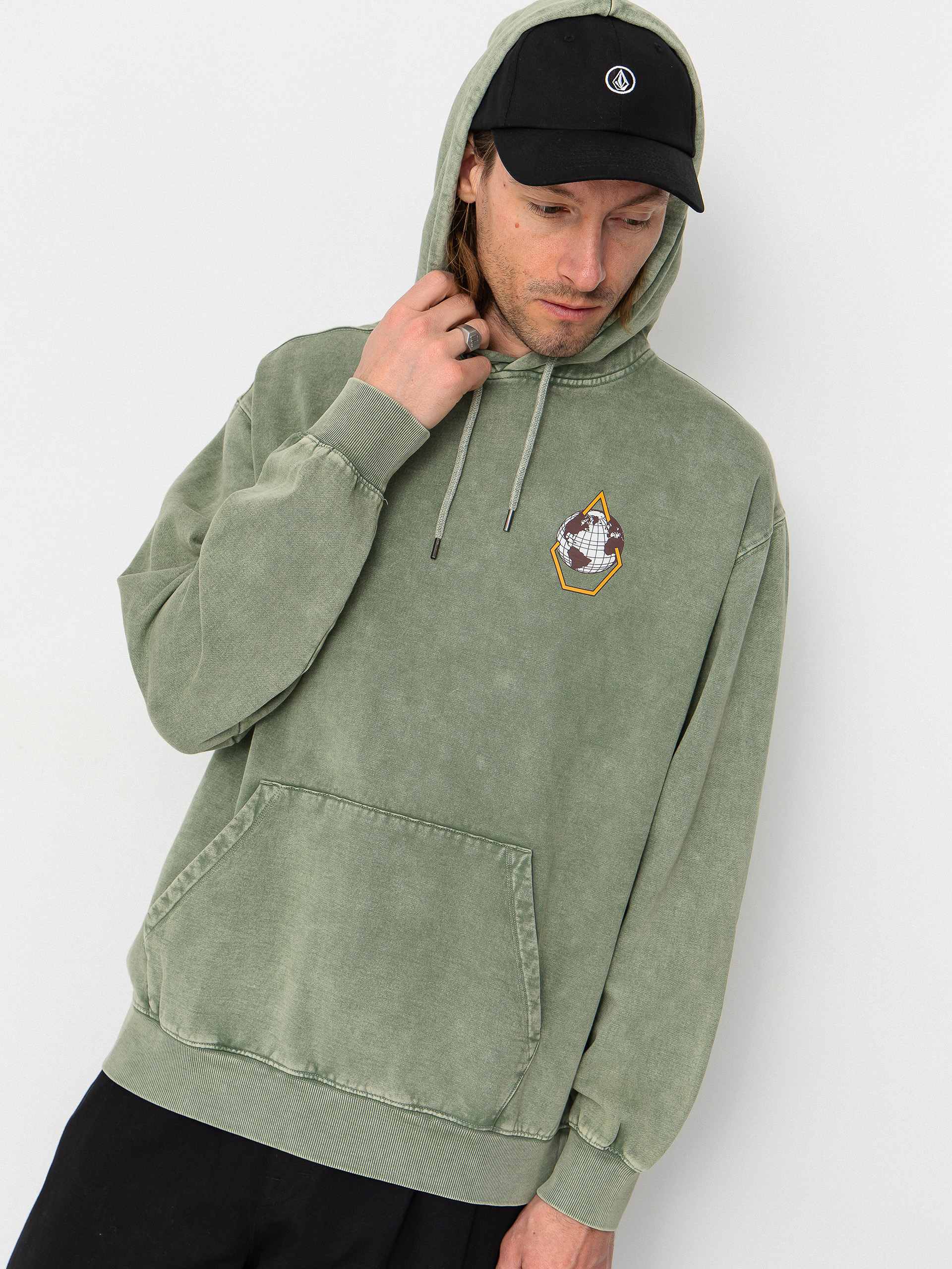 Volcom Earth Tripper HD Kapucnis pulóver (brolive)